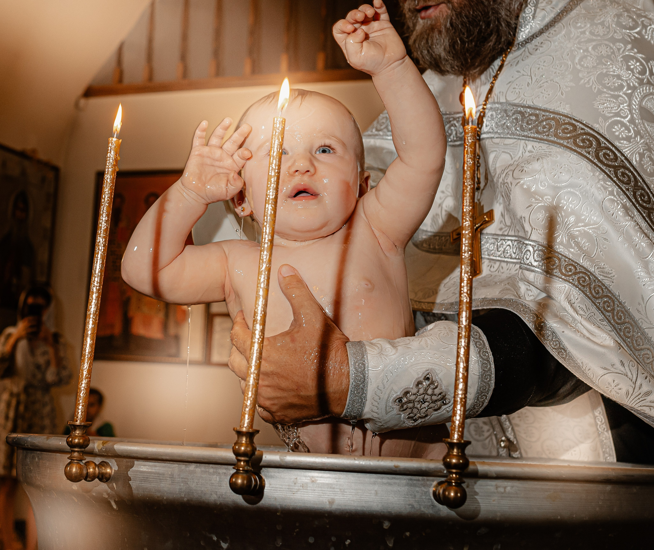 Крещение. Посёлок М. Горький. Свято — Пантелеимоновский храм. Свадебный фотограф Кропоткин Краснодар