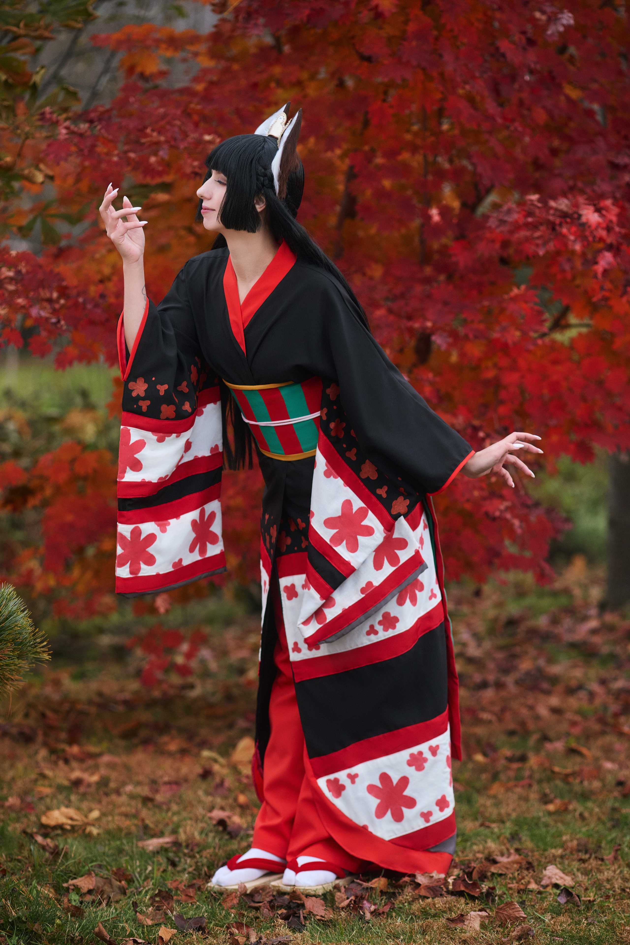 Косплей фотосессия в образе кицунэ в Находке