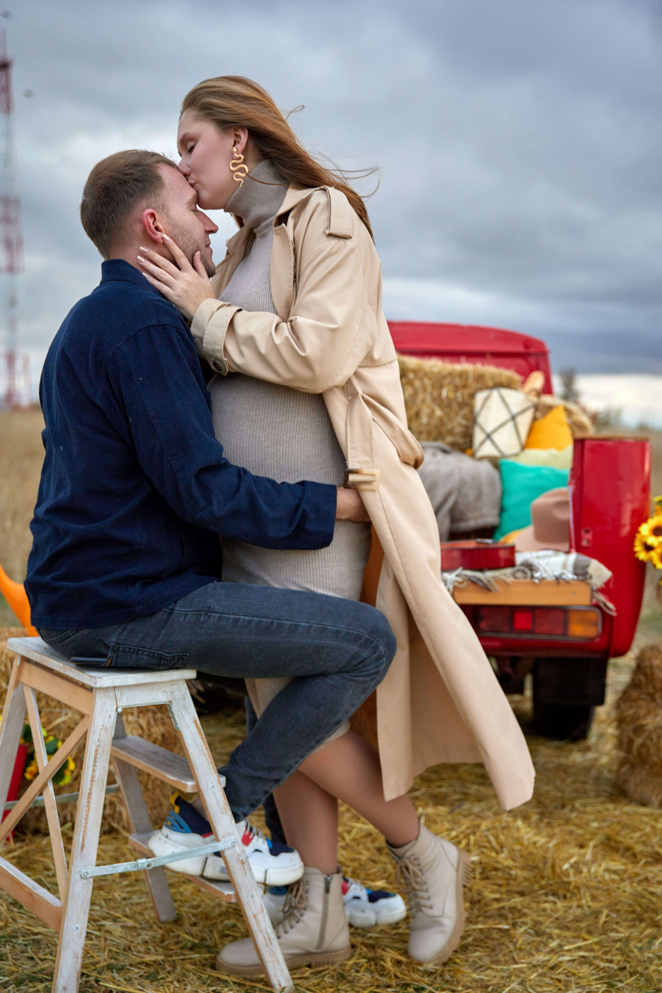 Осенняя с машиной. Фотограф в Самаре Анастасия Афанасьева