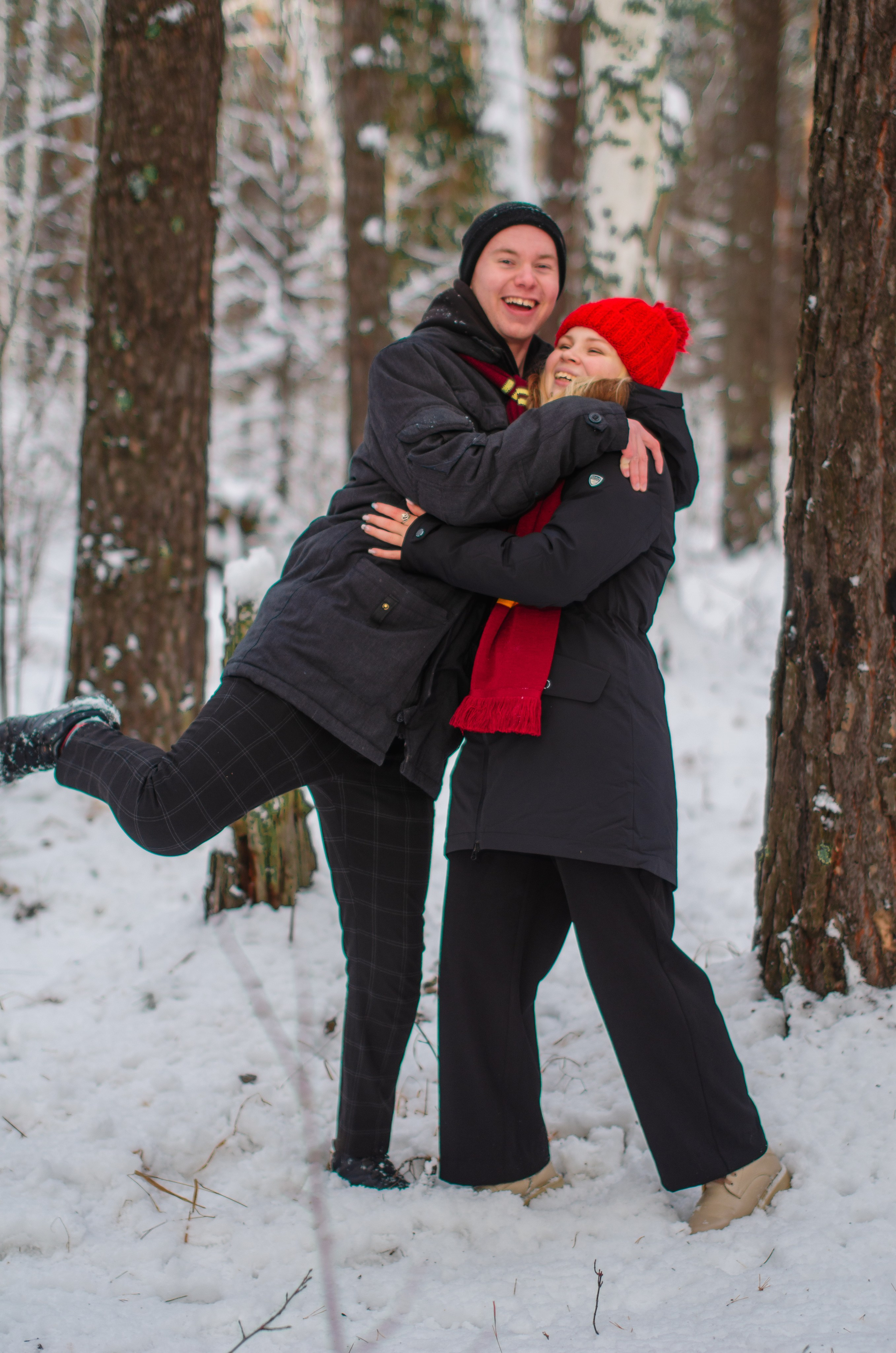 Зимняя история любви в стиле фильма «Гарри Поттер». Денисова Аля — фотограф для парных съемок и индивидуальных историй в Барнауле