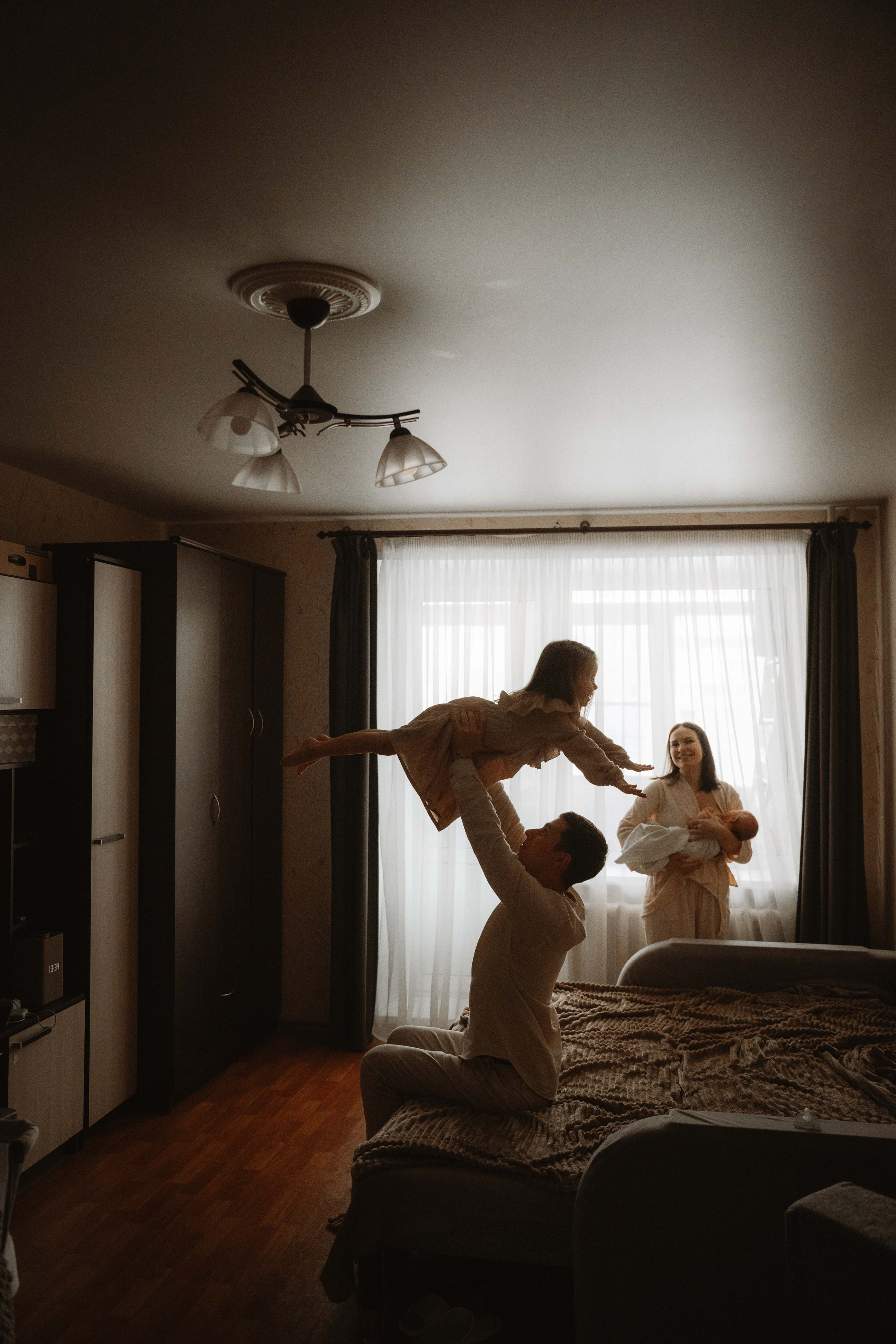 Ваня, Лера, Алиса и Кирюша. Семейный фотограф • Домашние съемки в Нижнем Новгороде