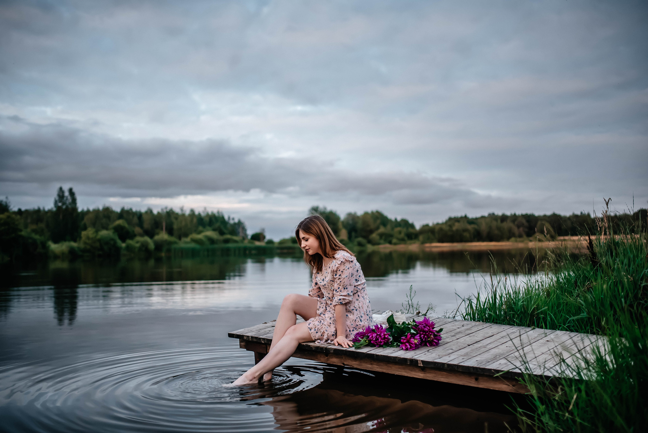 Маша, лето, закат. Главная