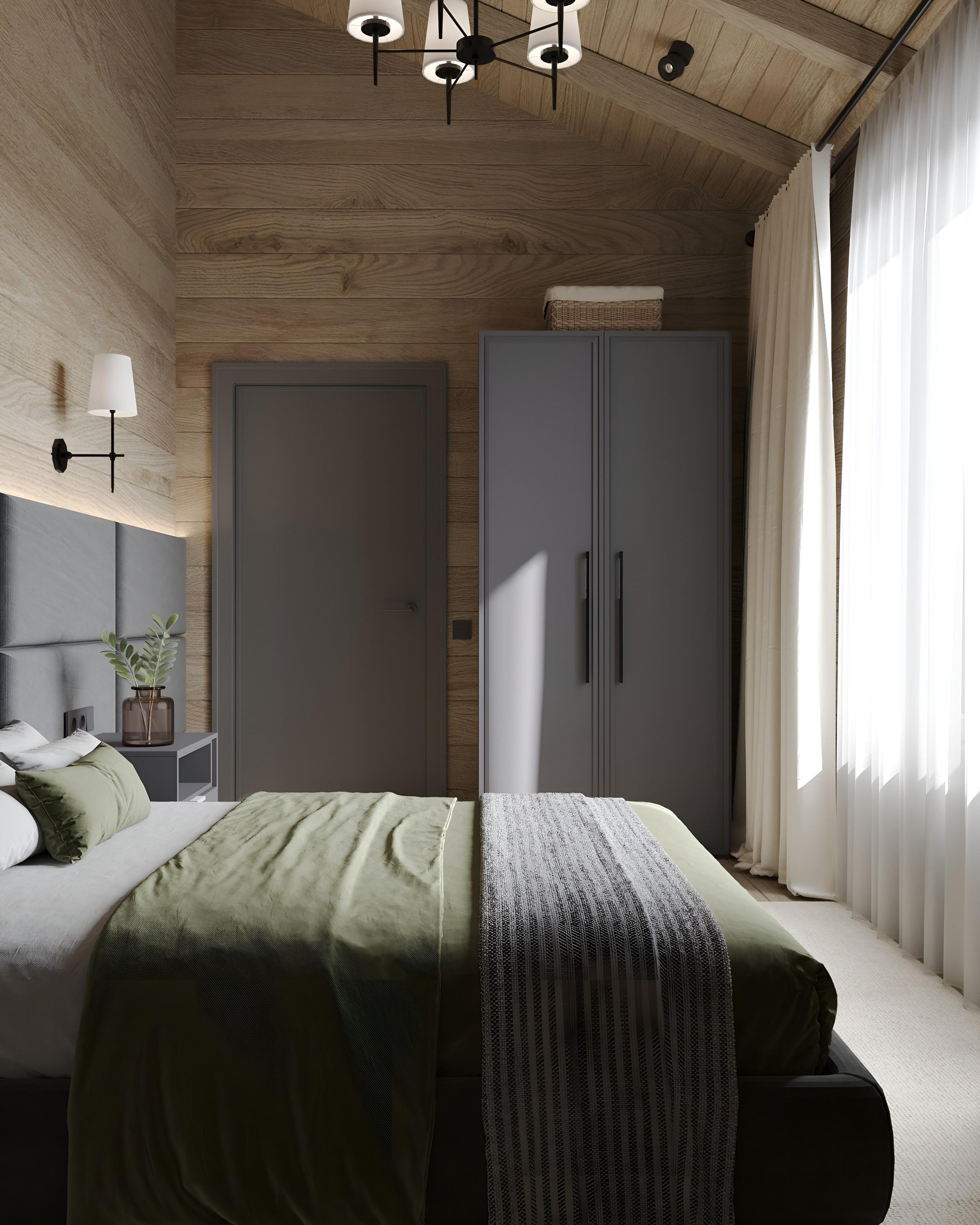 Вторая спальня. 3D Визуализация интерьеров жилых и коммерческих помещений