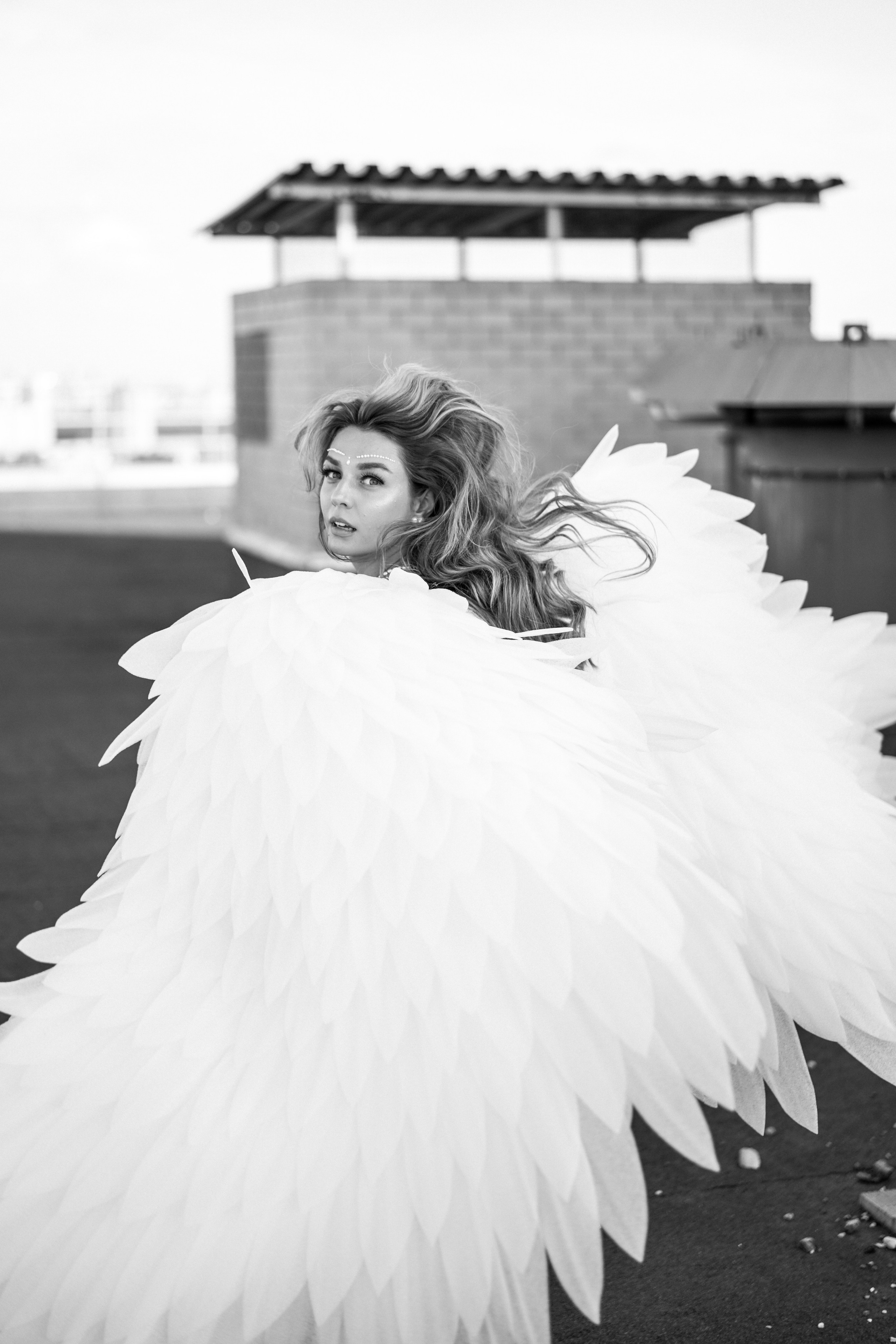 Алина. Ангел на крыше. Портретный фотограф Алёна Счетчикова