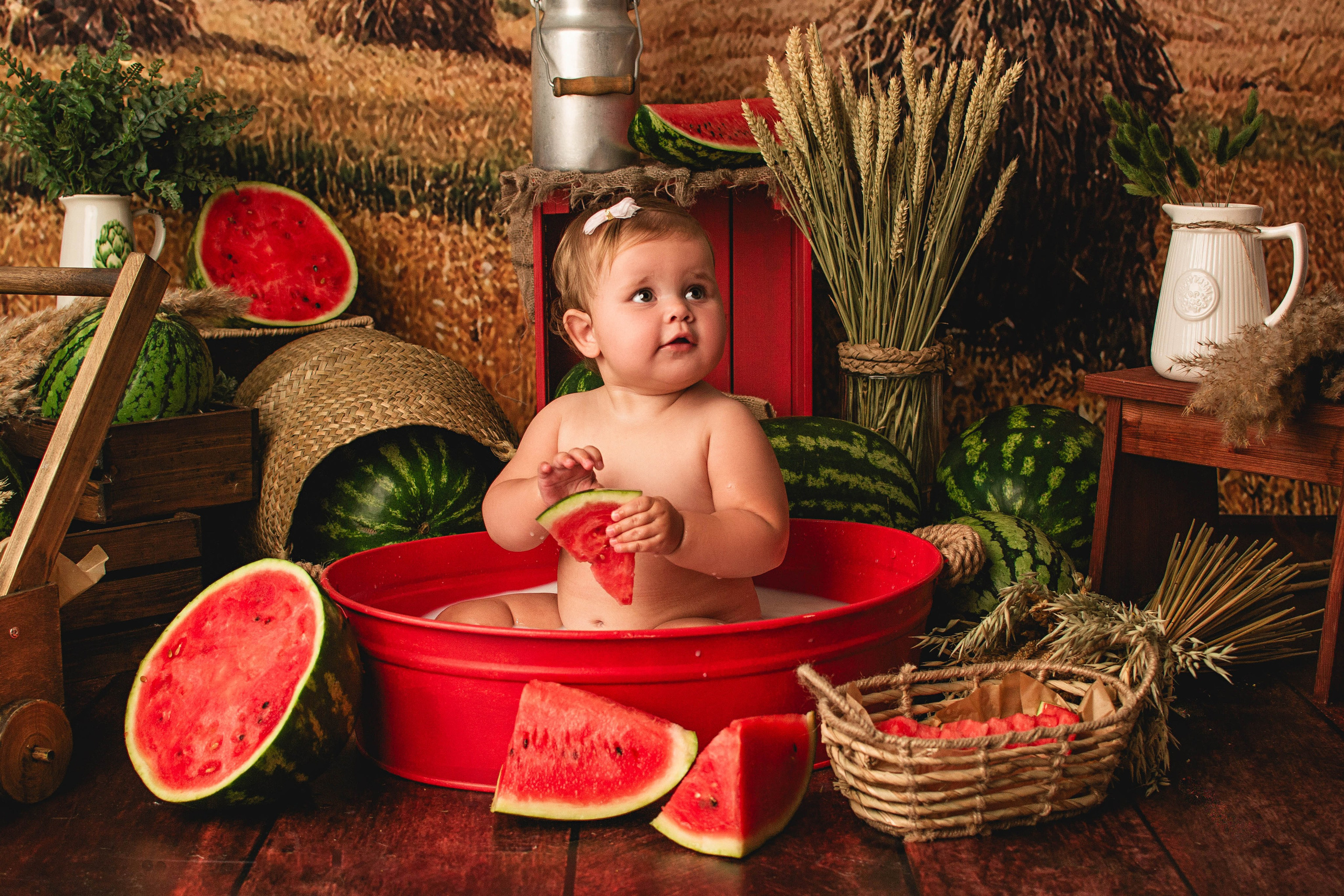 Арбузный 2024. Фотограф новорождённых в Санкт-Петербурге Наталья Булгакова