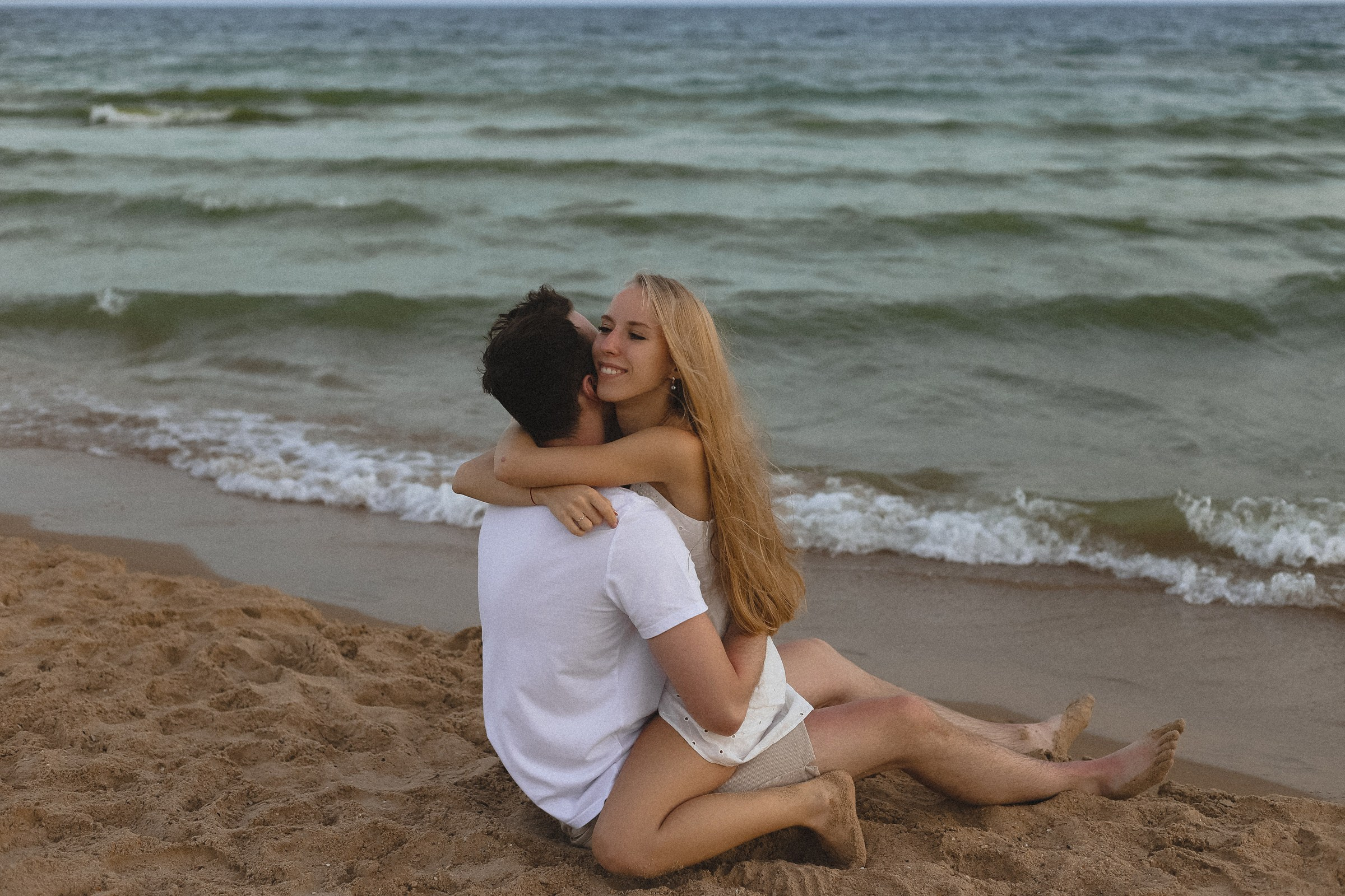 Фотосессия предложения руки и сердца на берегу моря. Семейный, love story, свадебный фотограф Анапа