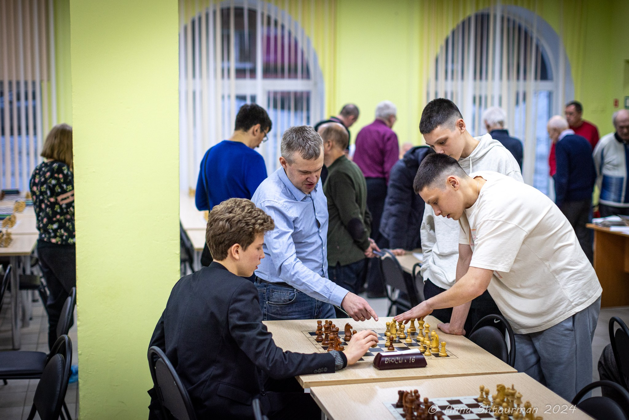 2024 Чемпионат Ярославской области по быстрым шахматам (Ярославль, Россия). Фотограф Анна Штурман (репортажная съёмка любых событий и мероприятий) Anna Shtourman photographer