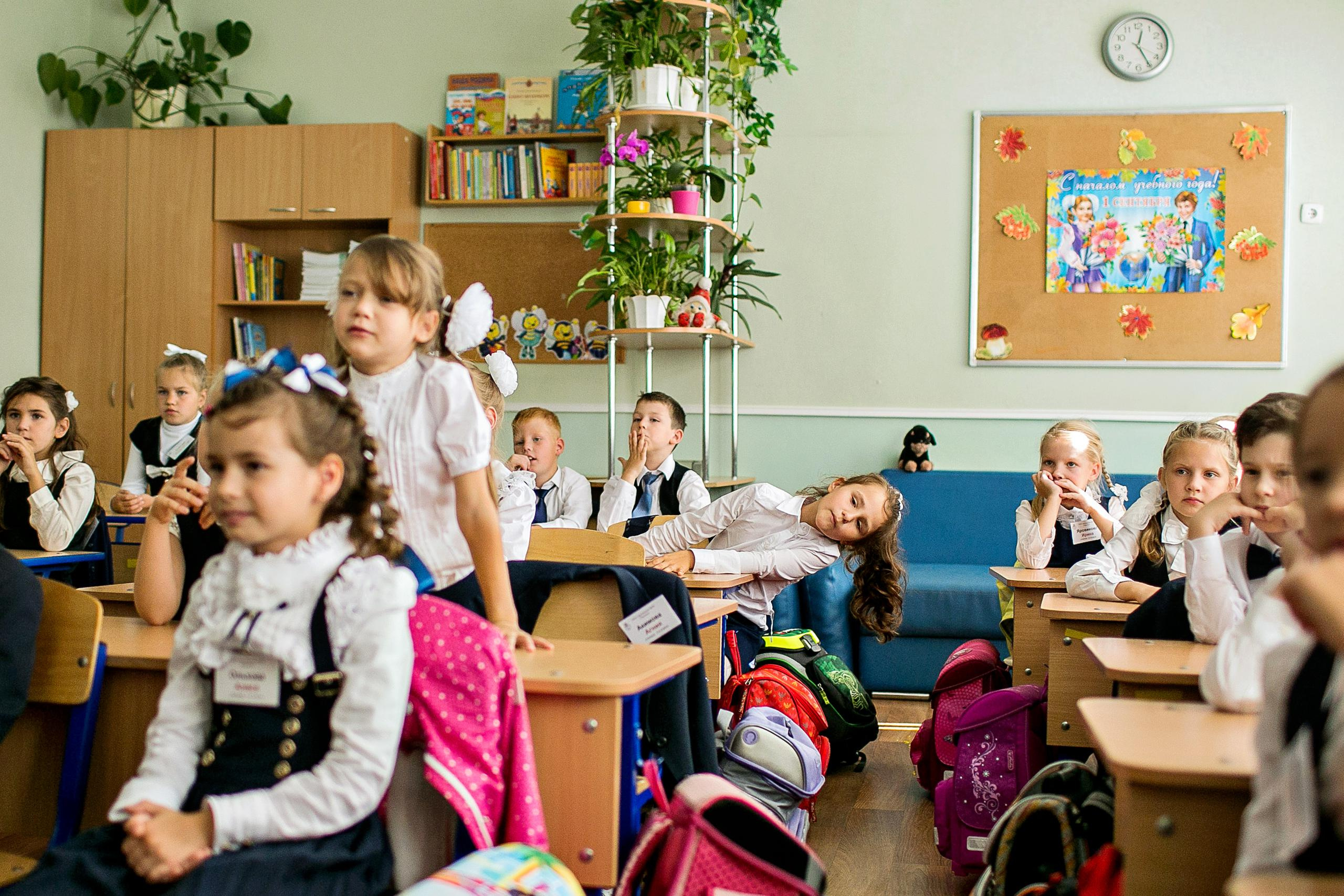 Фотосъемка в первом классе. Детский и семейный фотограф в Санкт-Петербурге Елена Крюкова