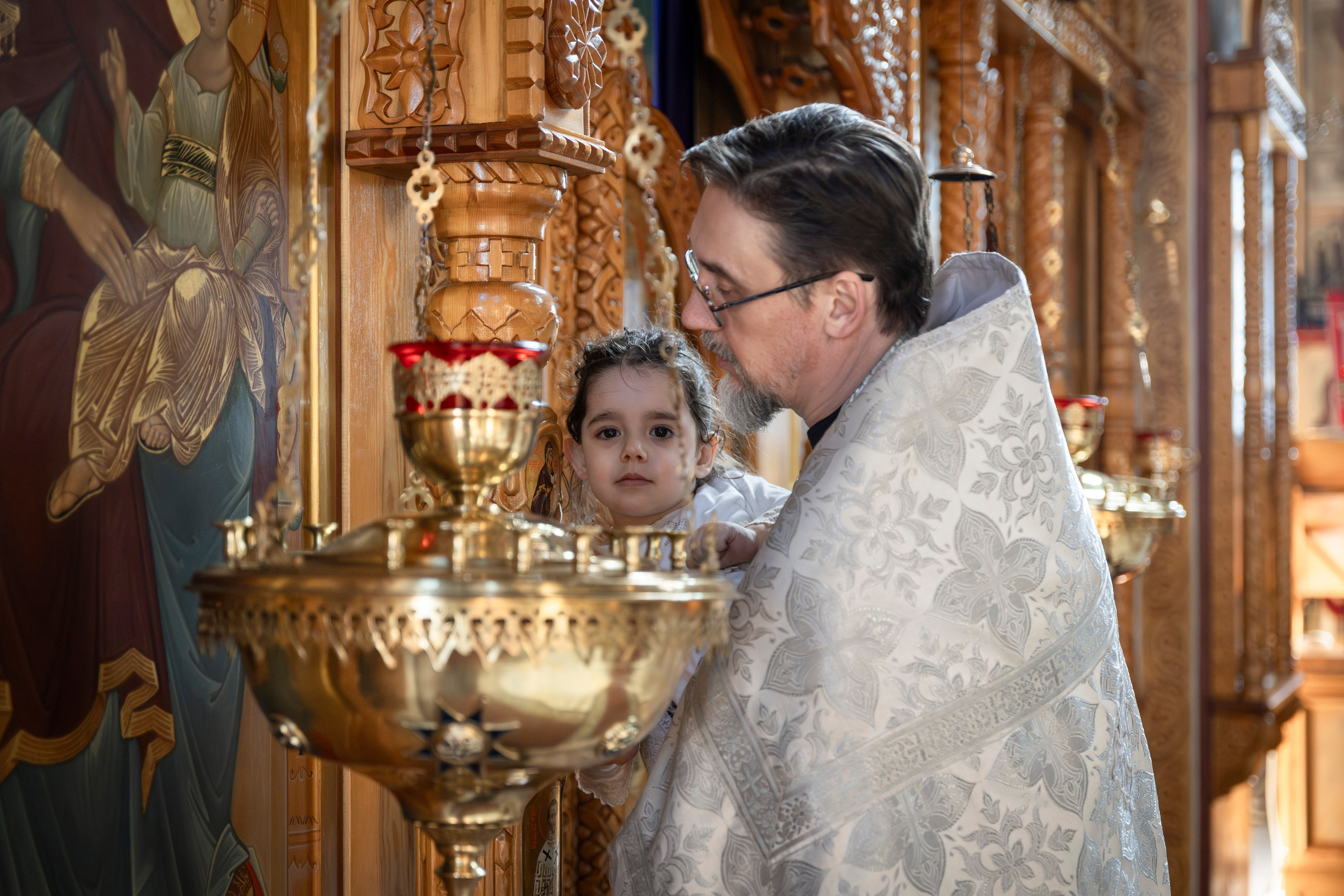Крещение Эмилии. ТОП Фотограф на Крещение и Венчание Железногорск Алексей Мещеряков
