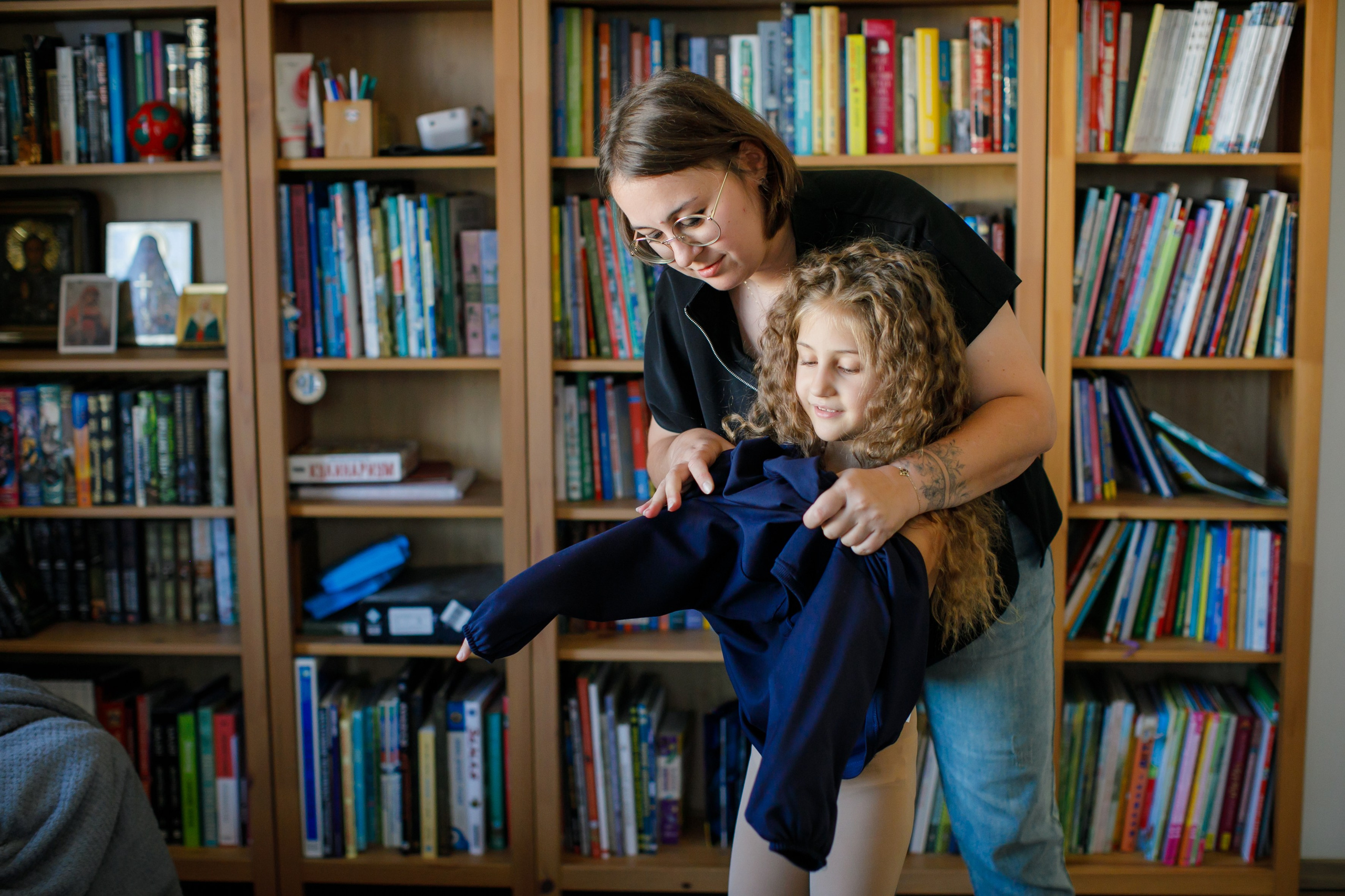 Первоклашка. Как Нюсю в школу провожали. Школьные альбомы, Семейные съемки, Портреты, Фотограф Елена Кузнецова