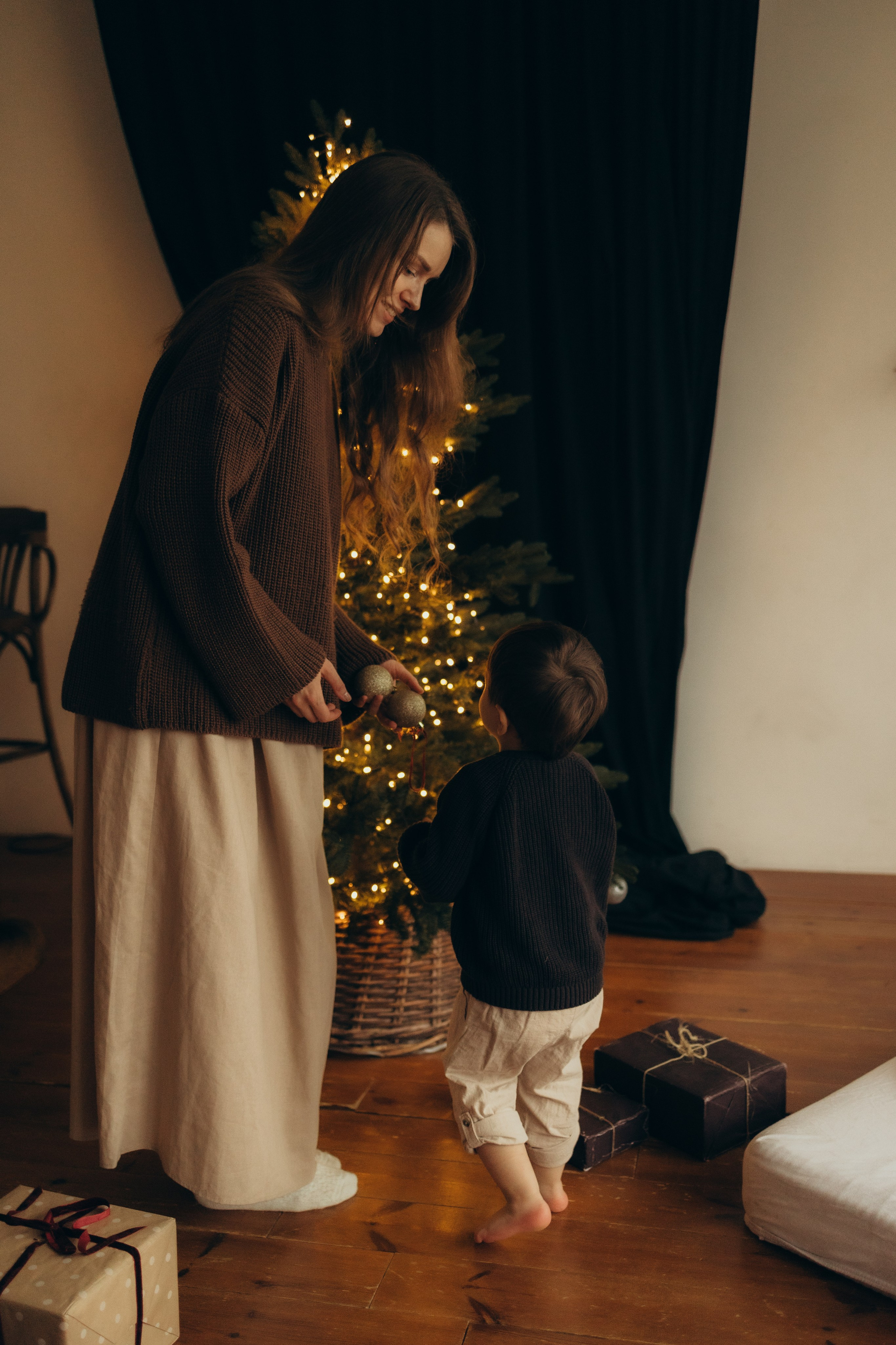 Семейная новогодняя фотосессия. Семейный фотограф в Москве Бунина Маргарита