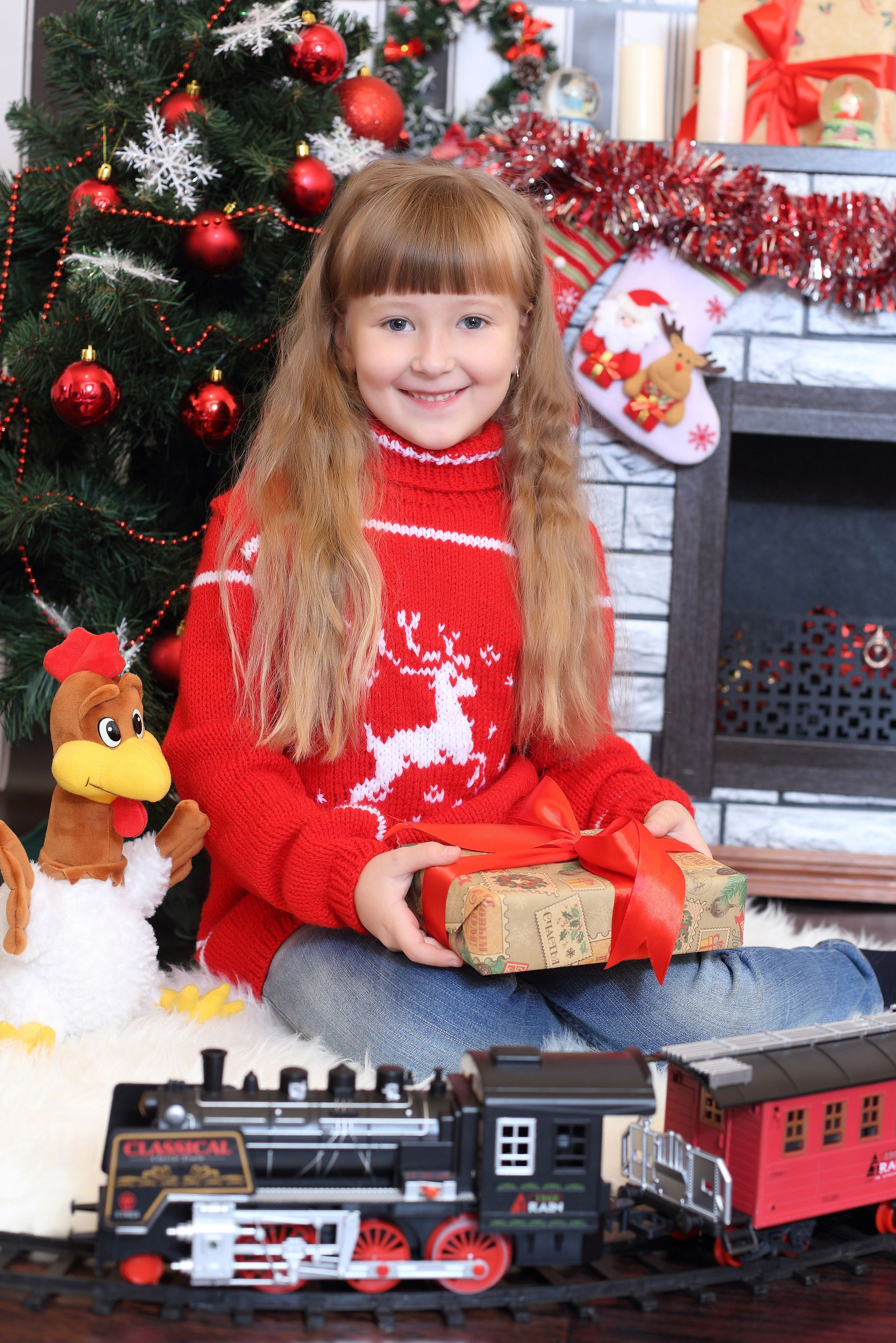 У камина. Детская выездная фотостудия