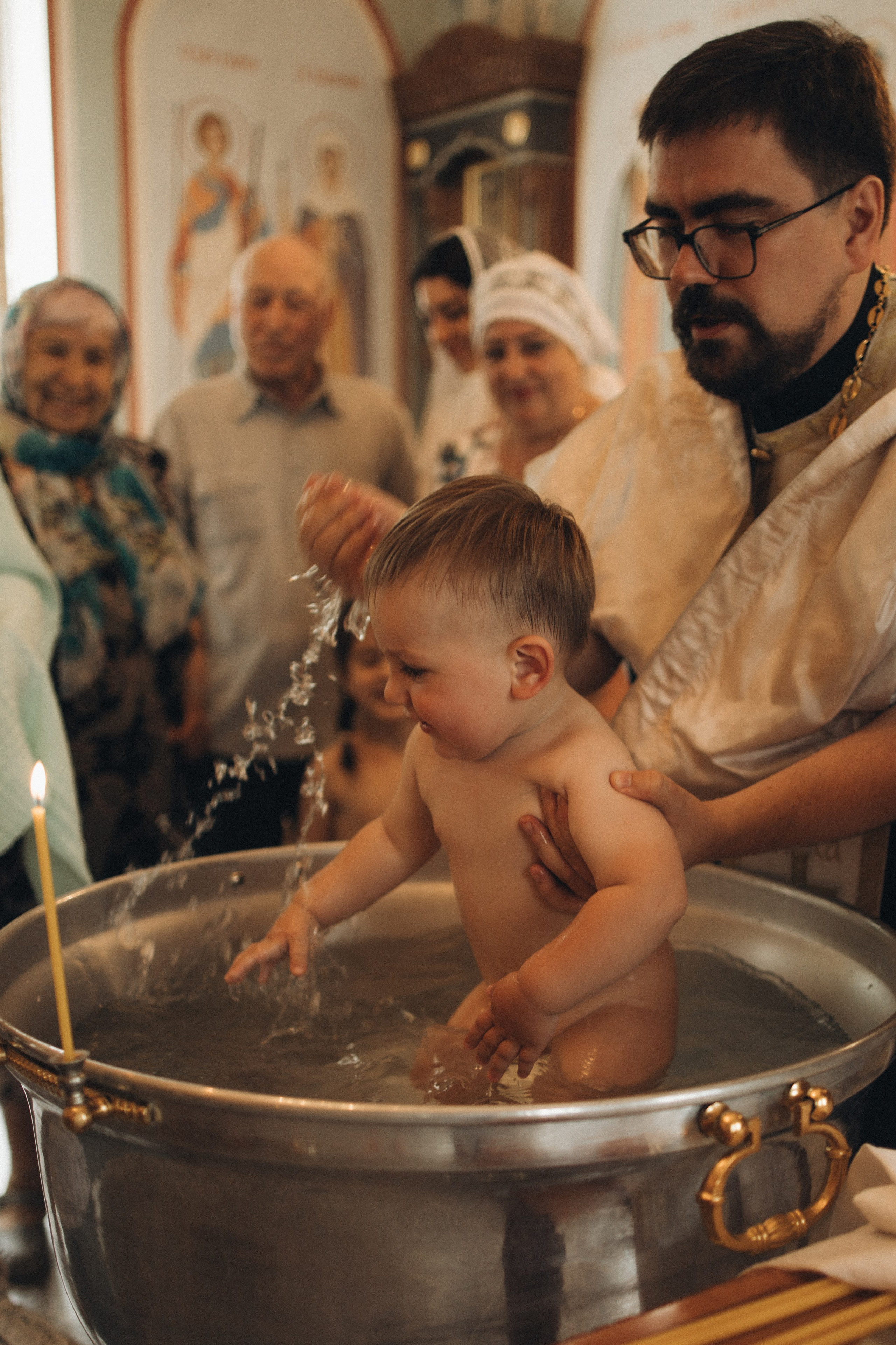 Таинство крещения. Семейный фотограф Москва и МО