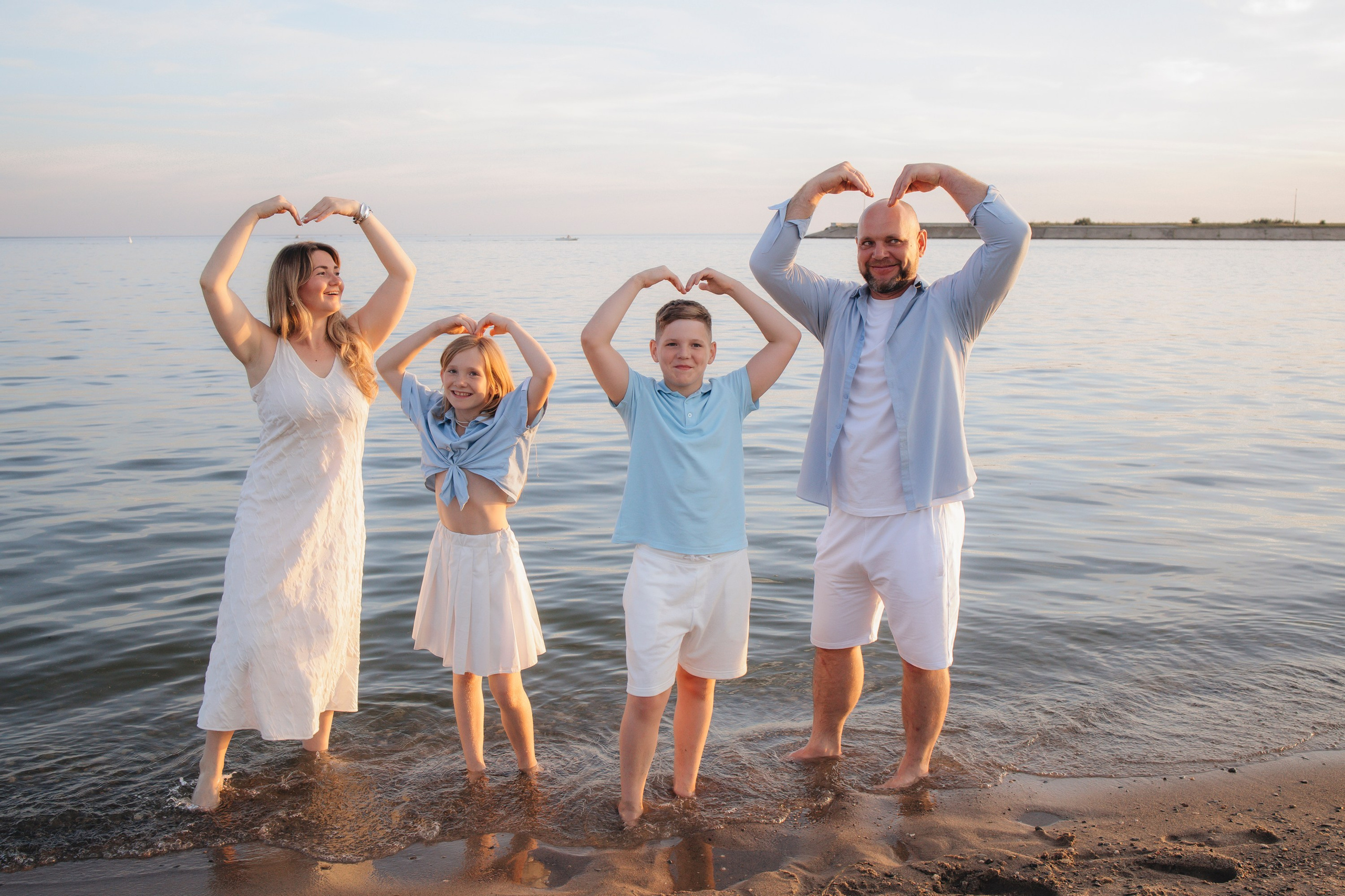 Прогулка на закате. Фотограф Новосибирск