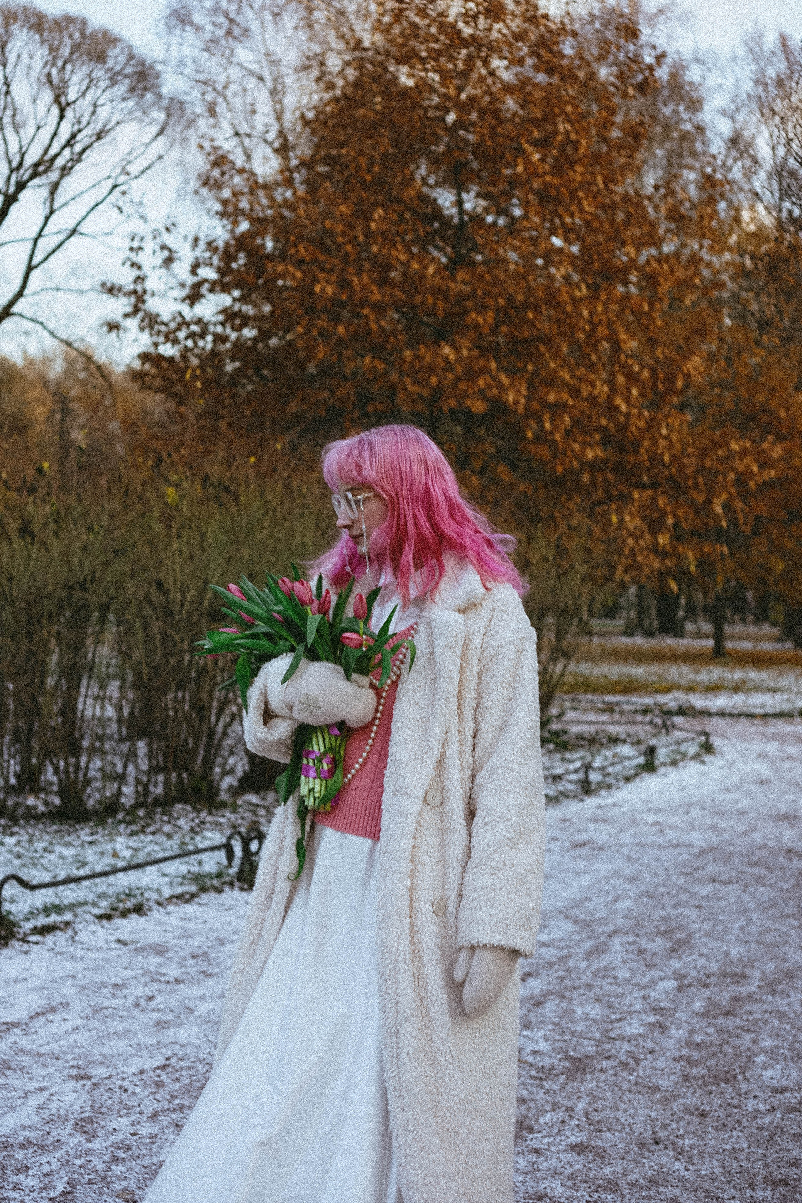 Прогулочная фотосессия с тюльпанами. Профессиональный фотограф, Санкт-Петербург — Виктория Богомолова