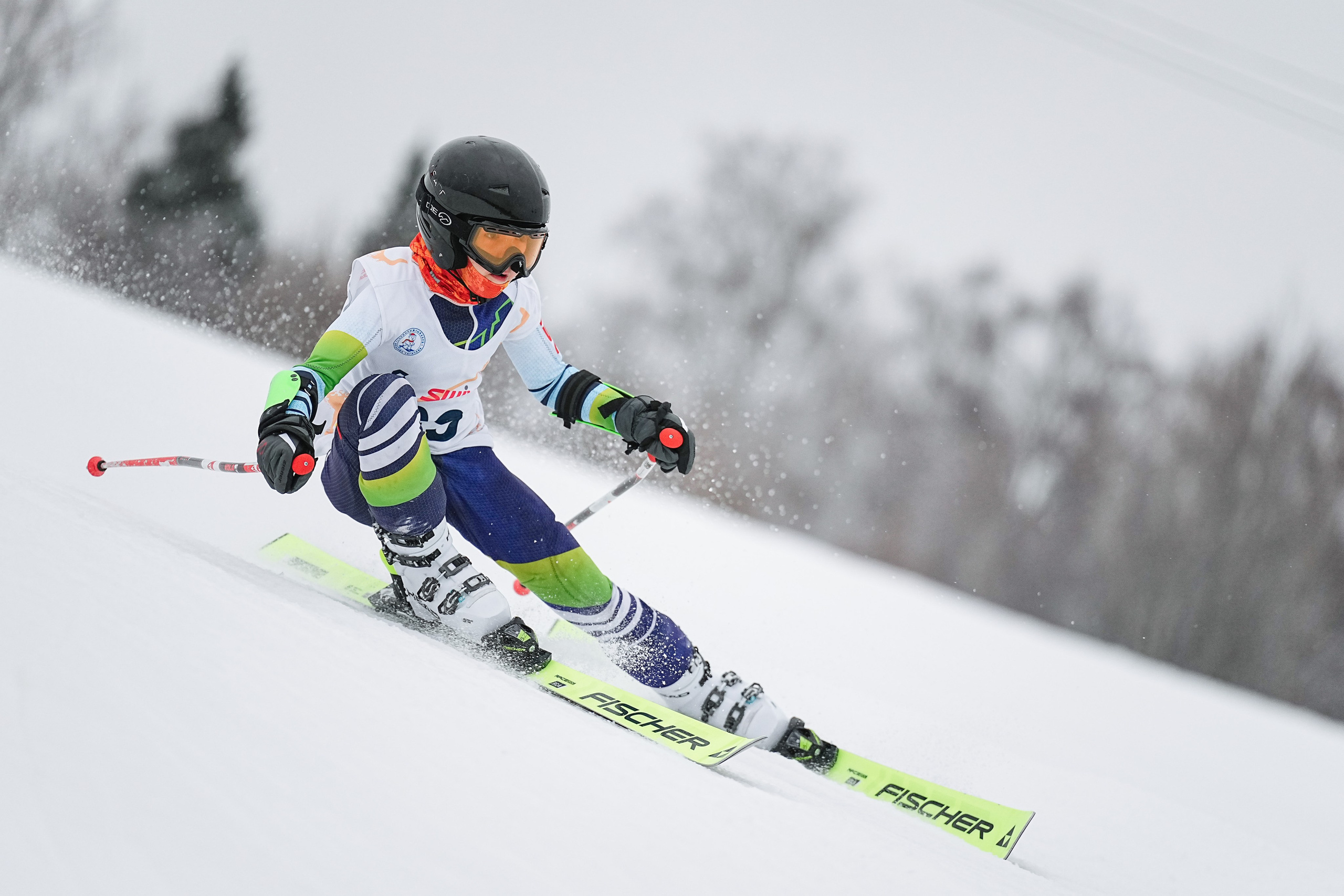 Горные лыжи. Первенство Центрального Федерального Округа. GS U14 Шуколово. Фотограф Студитский Евгений