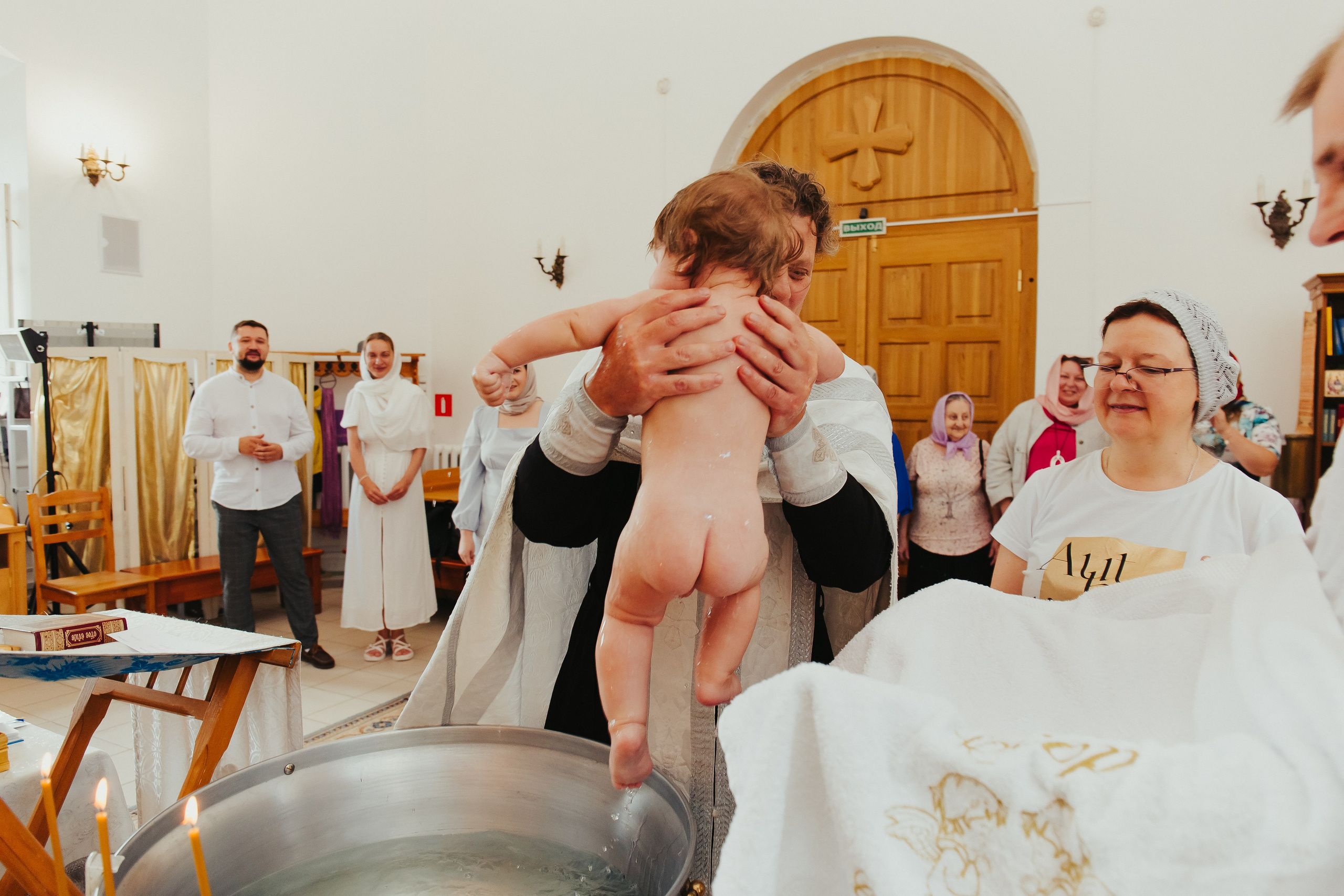 Фотосъемка Крещения ребенка. Фотограф новорожденных и детский в Сергиевом Посаде Кругликова Юлия