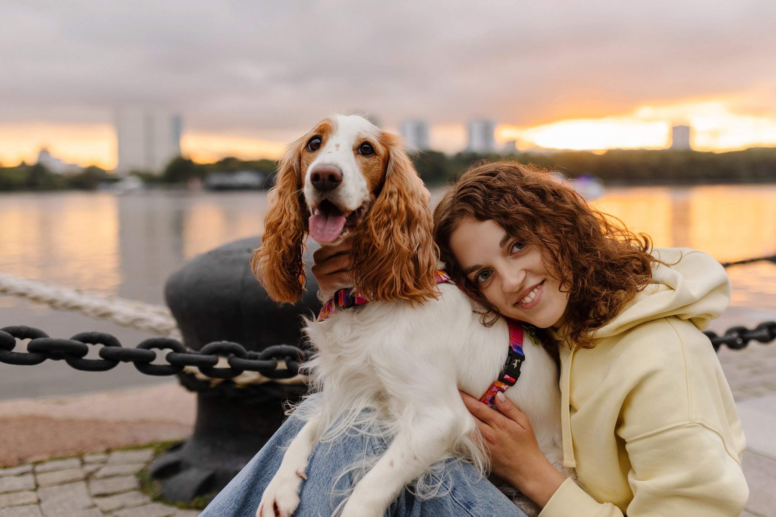 Москва / Мария и спаниель Вега. Фотограф Кузина Вера