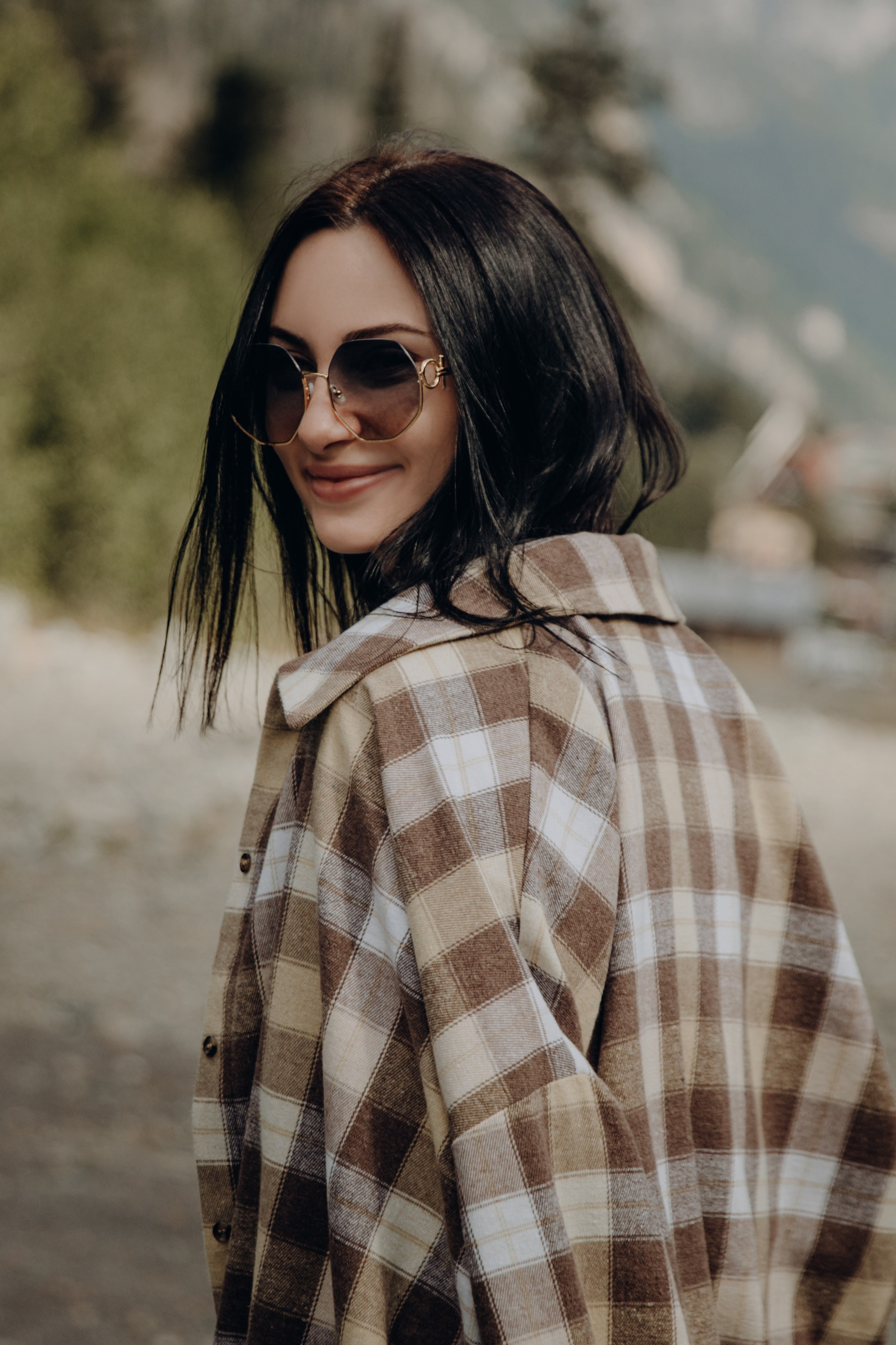 Юля с семьей, Домбай. Портфолио