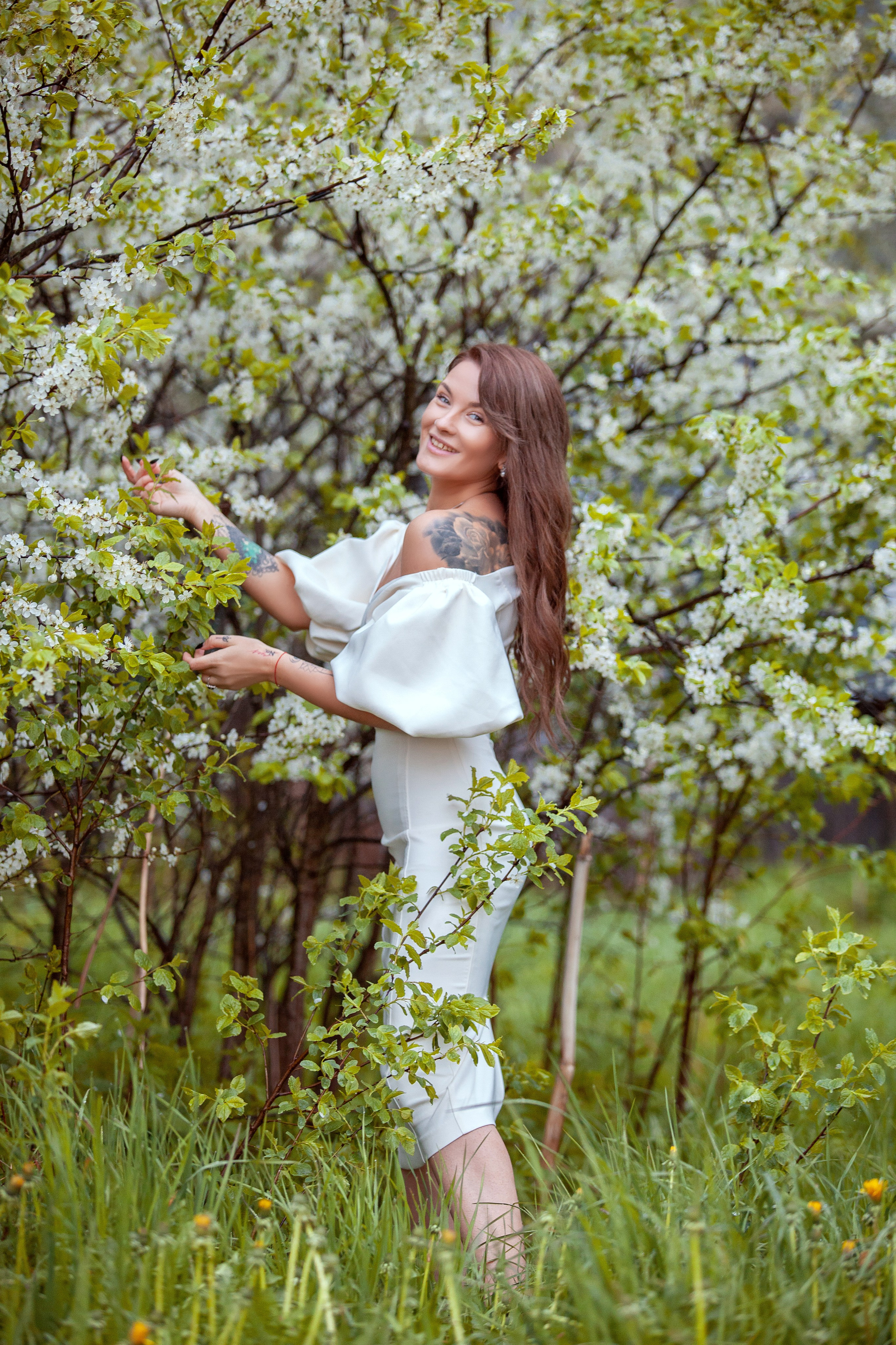 В цветах. Фотограф Мария Кольцова