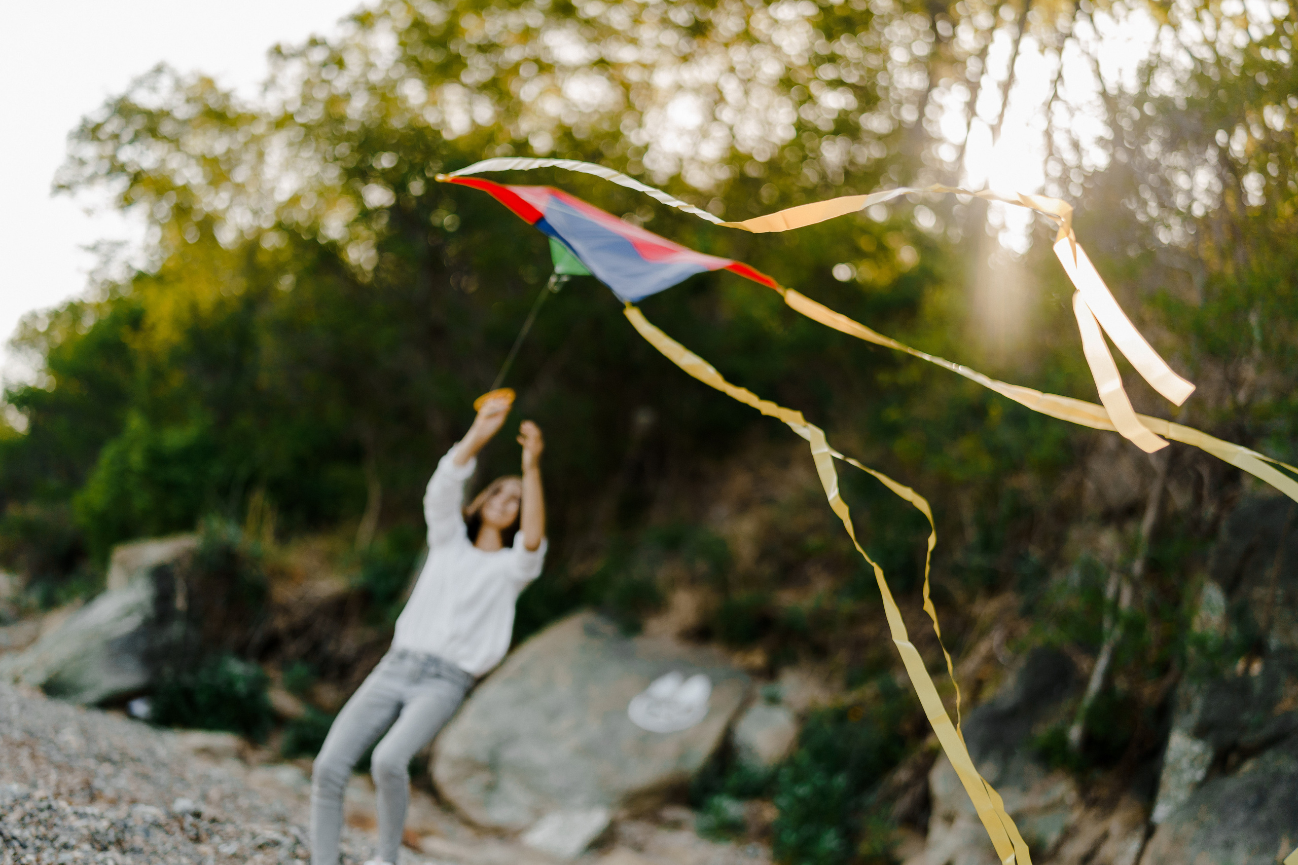 Берег моря воздушный змей и собака. Фотограф Lifestyle в Хабаровске, Владивостоке Землякова Елена