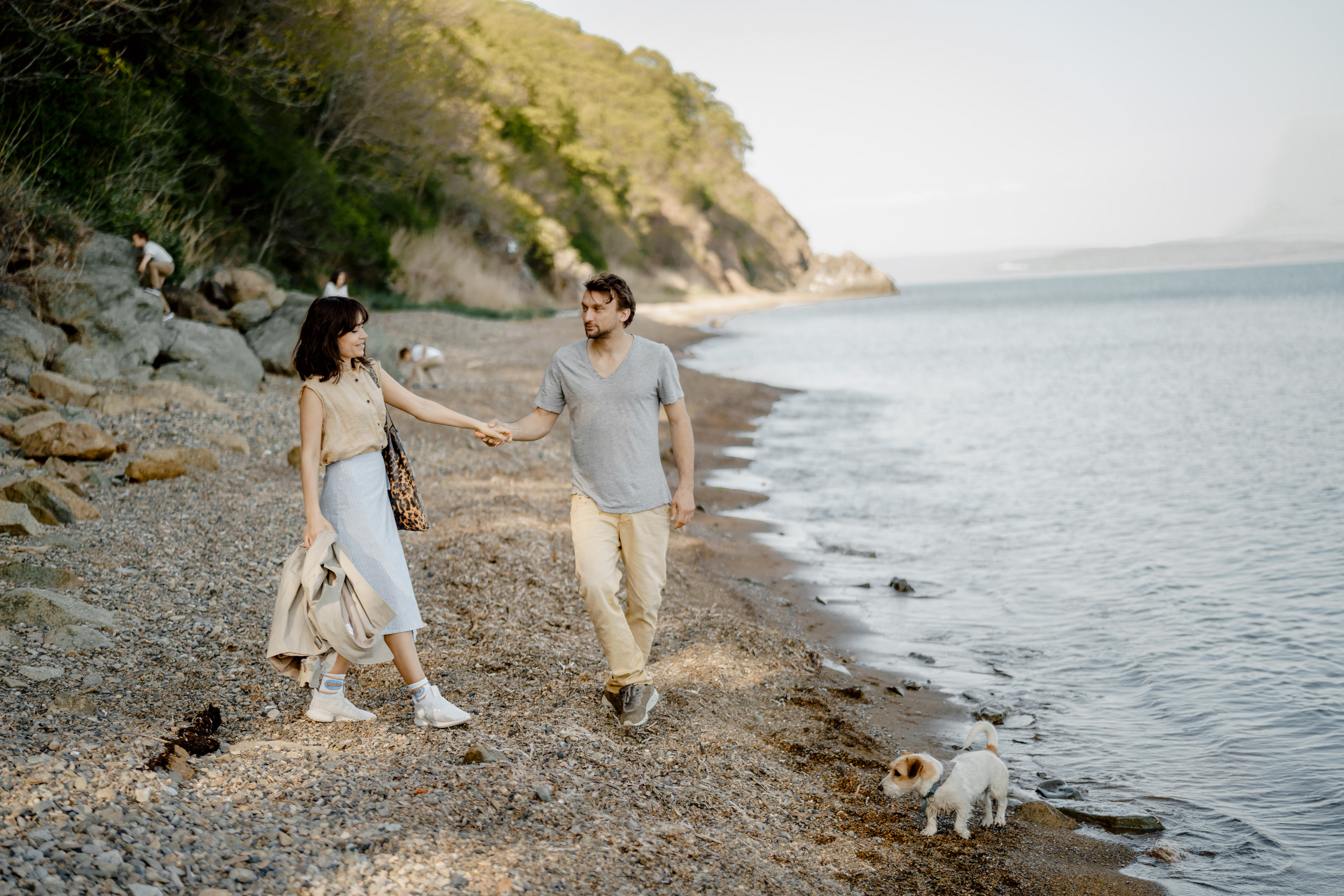 Берег моря воздушный змей и собака. Фотограф Lifestyle в Хабаровске, Владивостоке Землякова Елена
