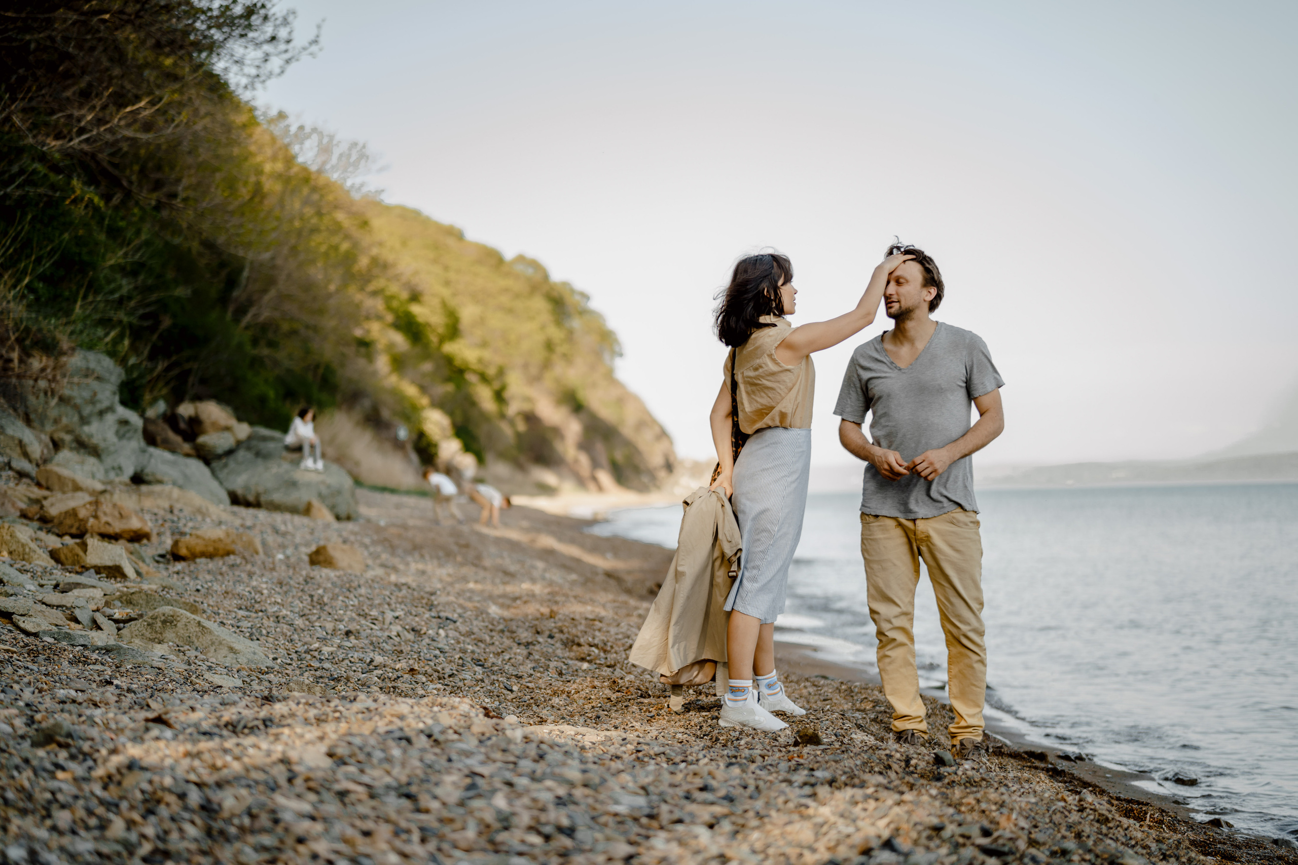 Берег моря воздушный змей и собака. Фотограф Lifestyle в Хабаровске, Владивостоке Землякова Елена