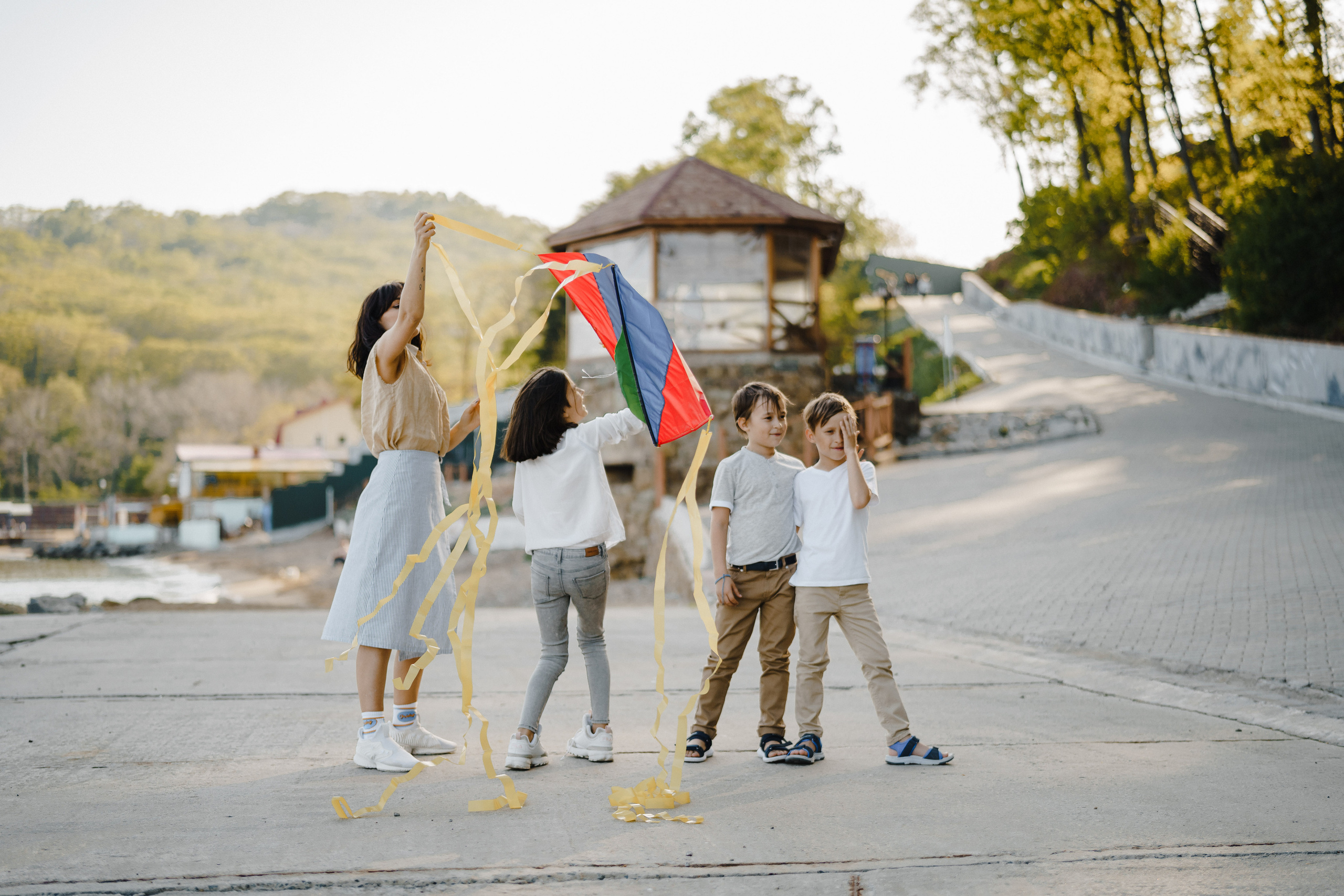 Берег моря воздушный змей и собака. Фотограф Lifestyle в Хабаровске, Владивостоке Землякова Елена
