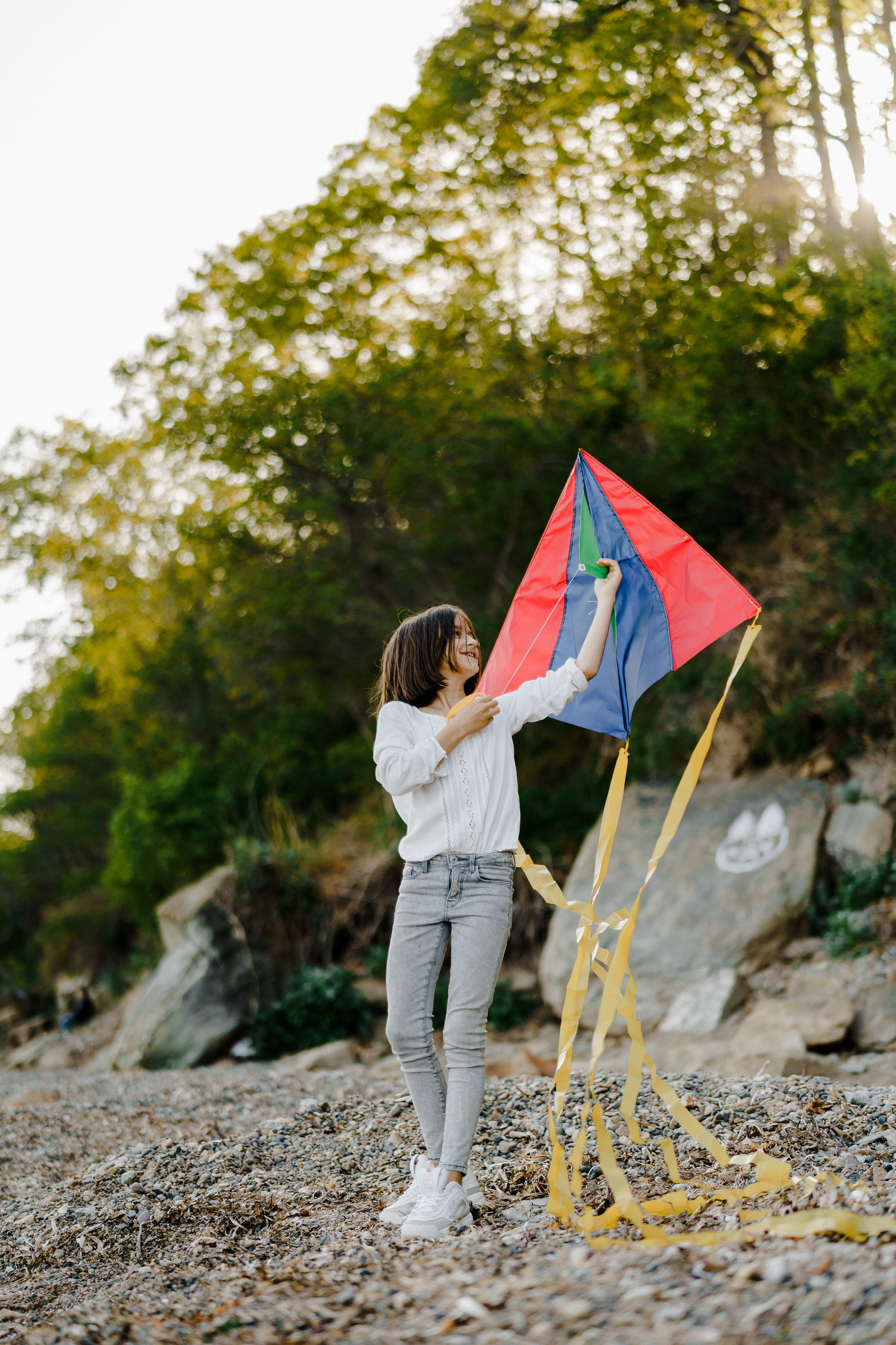 Берег моря воздушный змей и собака. Фотограф Lifestyle в Хабаровске, Владивостоке Землякова Елена