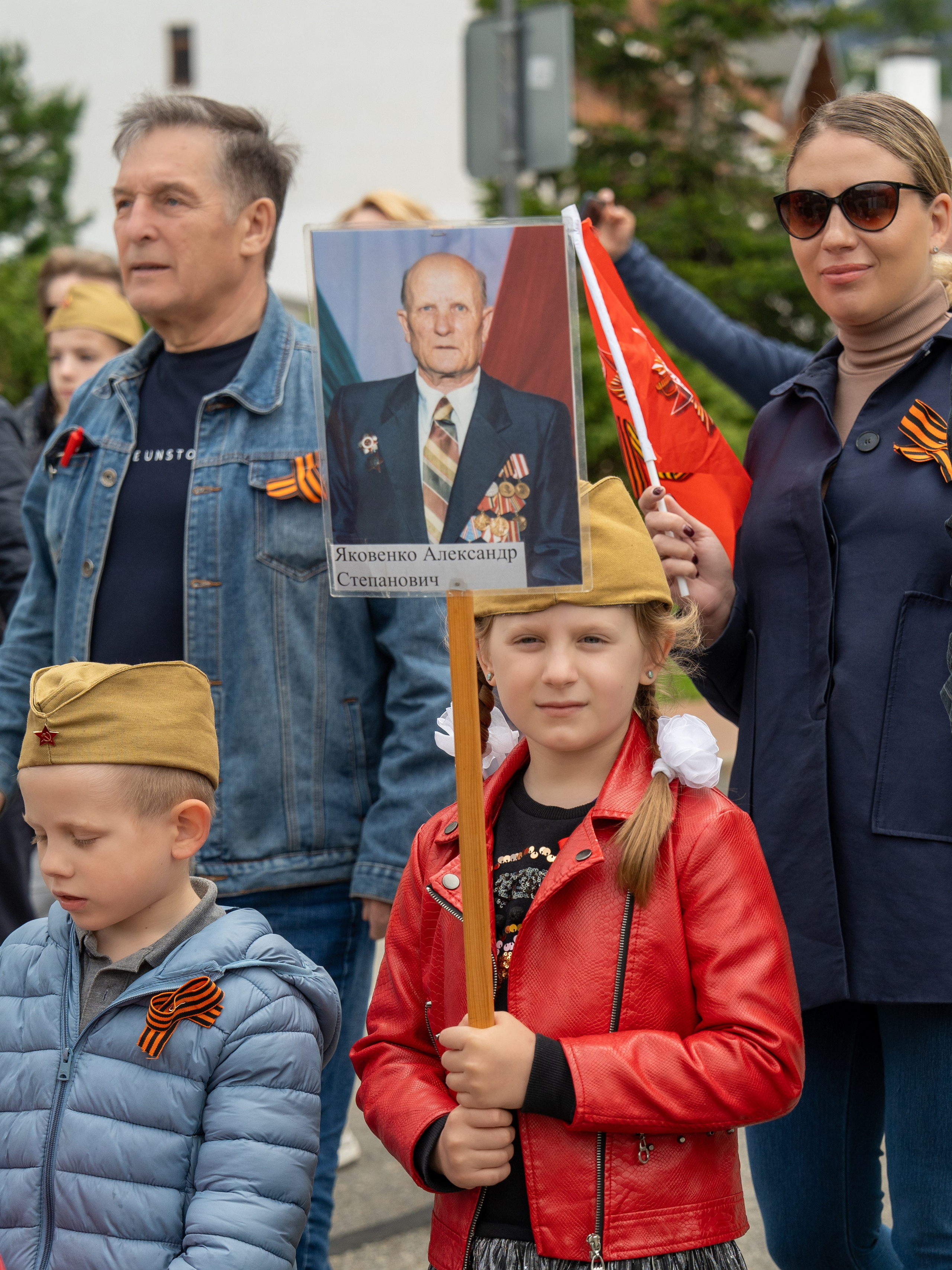 Шествие бессмертного полка 9 мая 2024 Rosa Springs. Репортажный фотограф в Красной Поляне и Сочи Павлюченко Екатерина