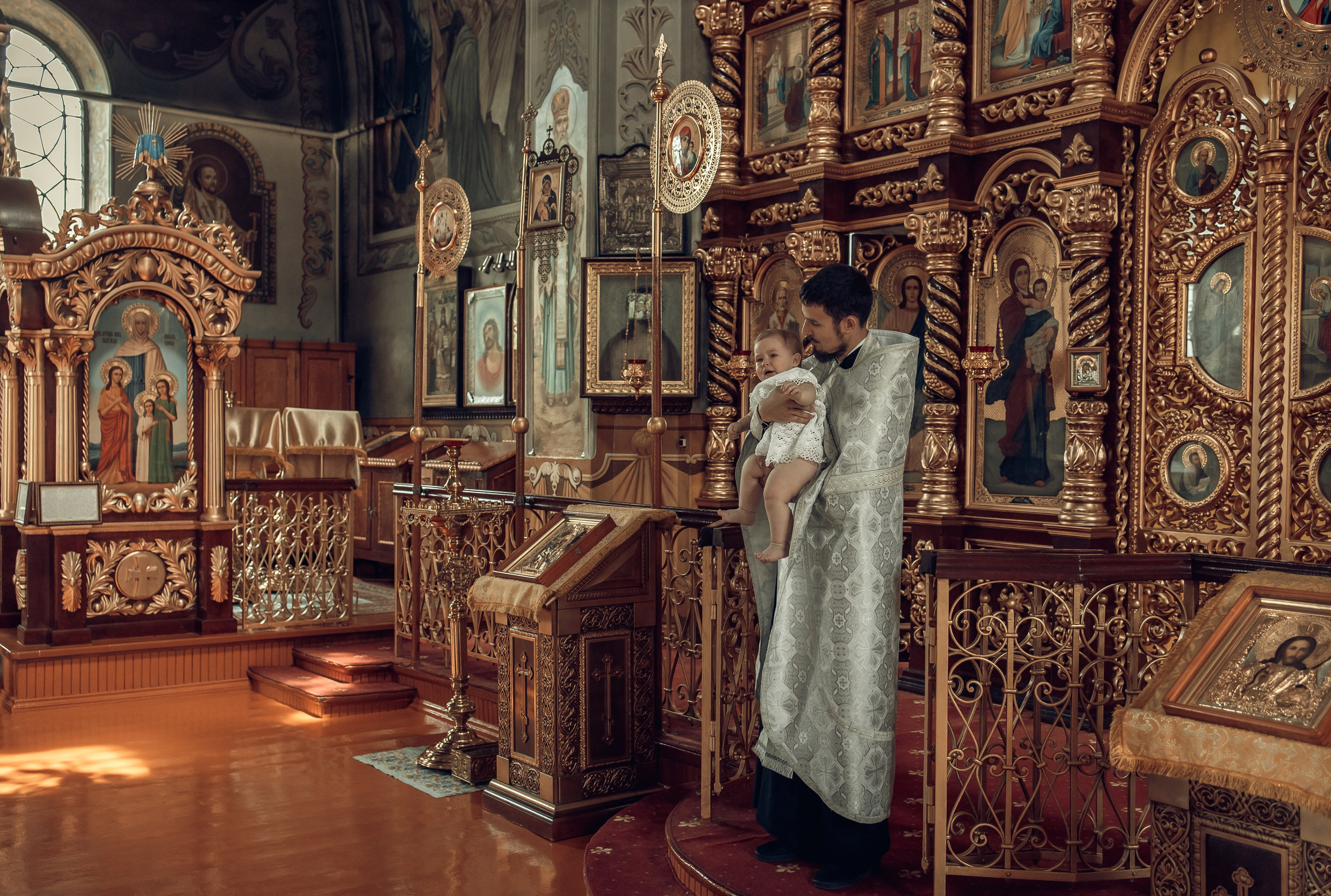 Таинство Крещения Василисы. Свято-Успенский храм. Свадебный фотограф Краснодар Инна Кириенко