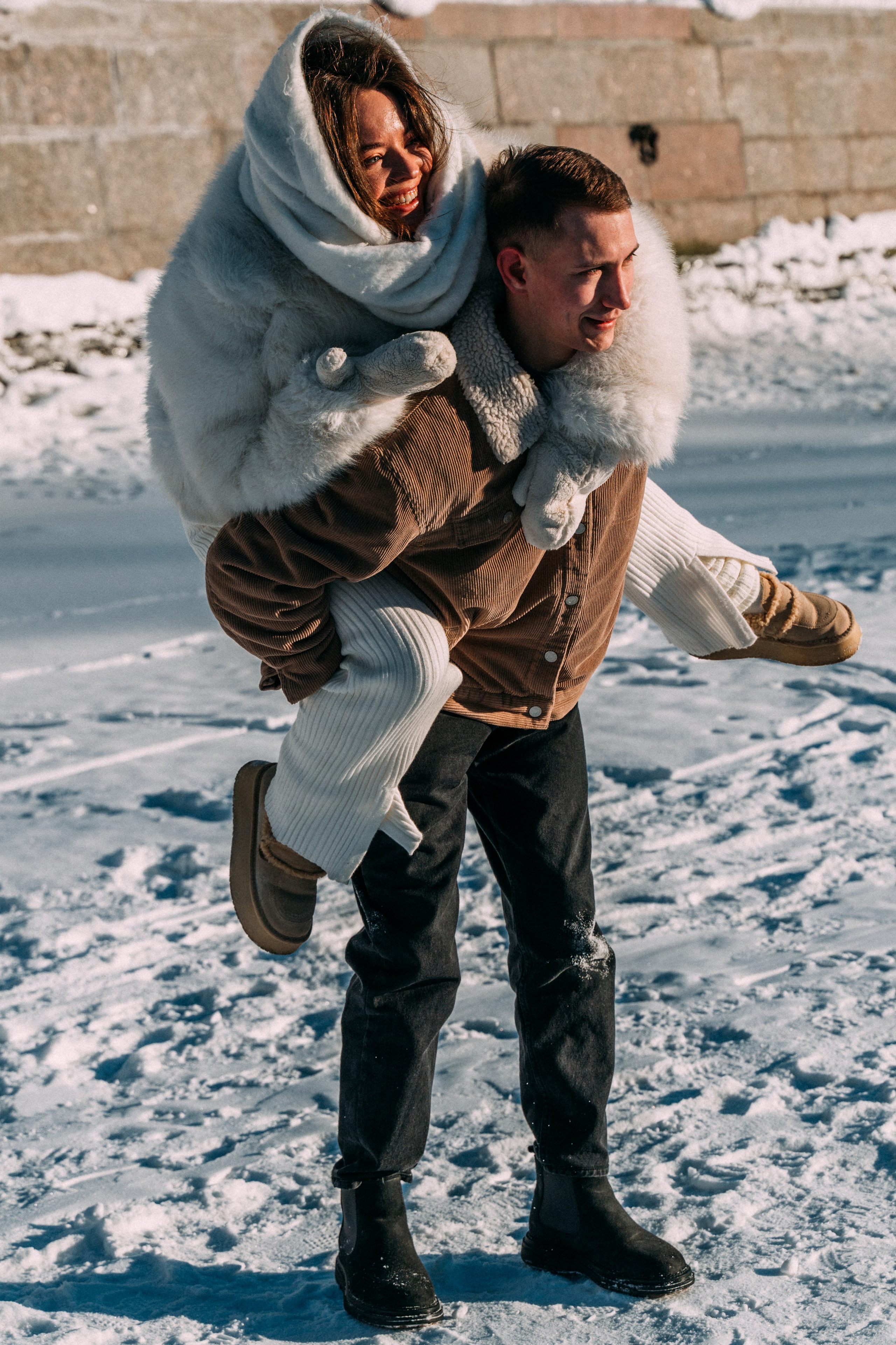 Лавстори на льду по рекам и каналам Санкт-Петербурга