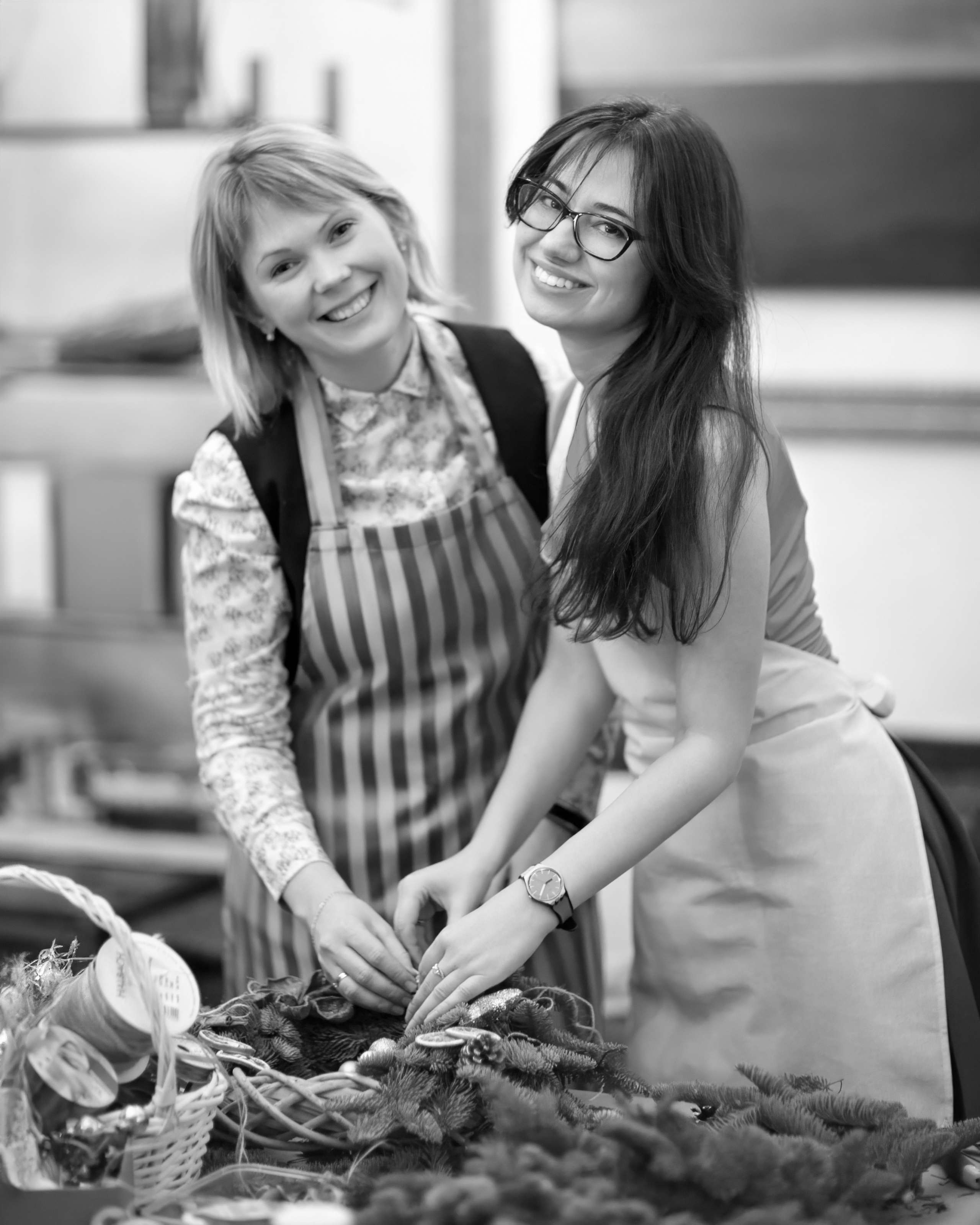 МК Рождественский венок. Семейный и детский фотограф в Москве Юлия