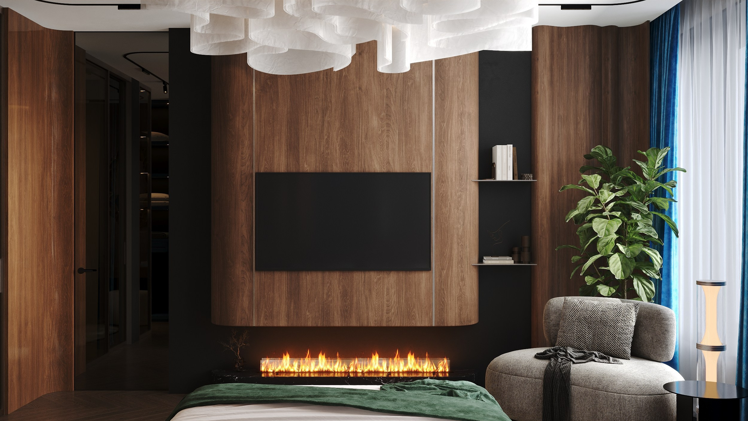 Deep Azure & Emerald Harmony. 3D Визуализация