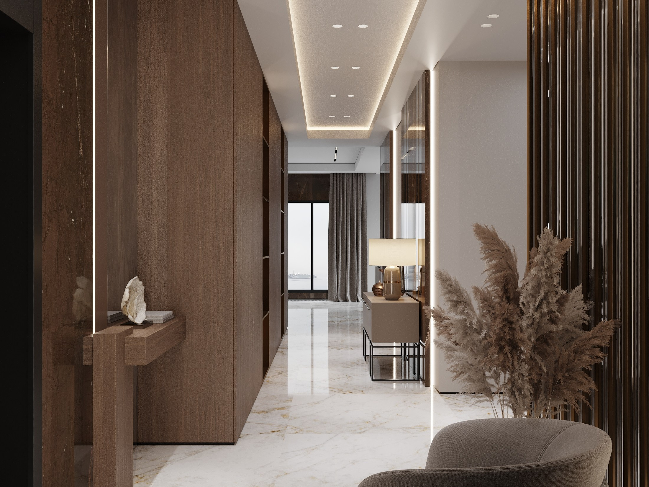 ЖК Аквамарин 186.0 кв.м. Дизайнер интерьера и 3D визуализатор Ванчугова Ольга