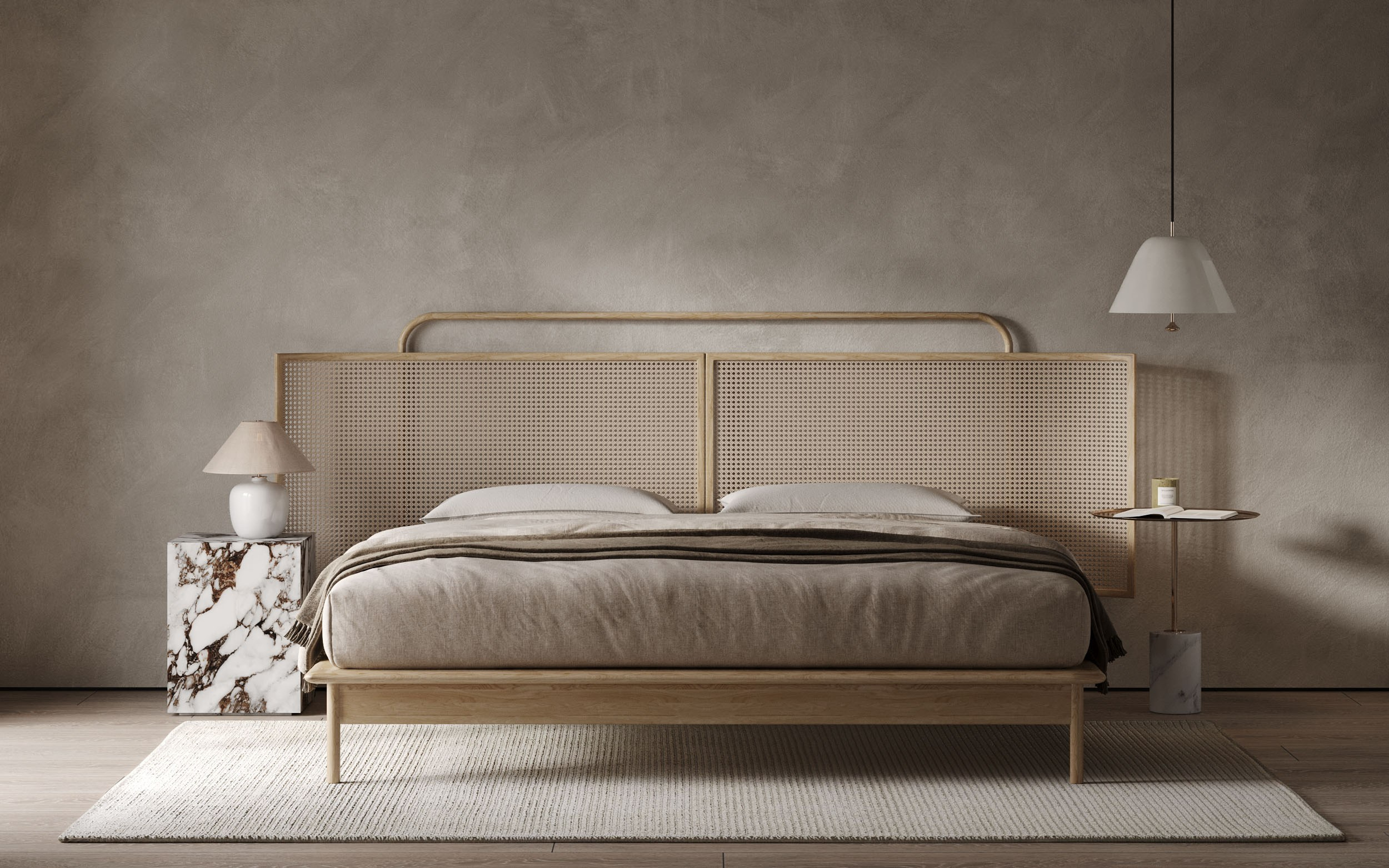 House on the coast. Interior visualization