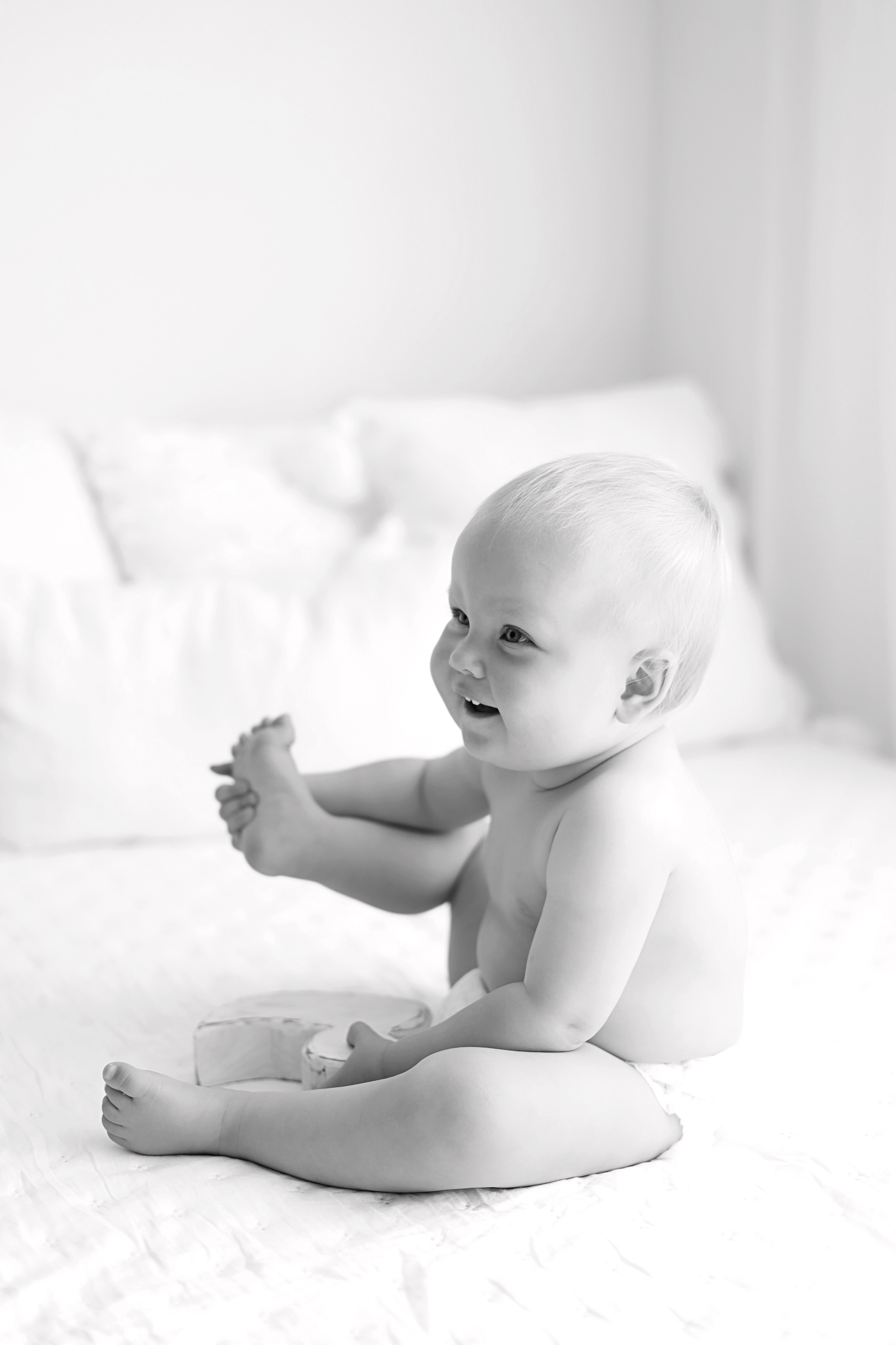 Детская фотосессия на 1 годик для Киры. Фотограф новорожденных Москва. Ньюборн фотограф Москва