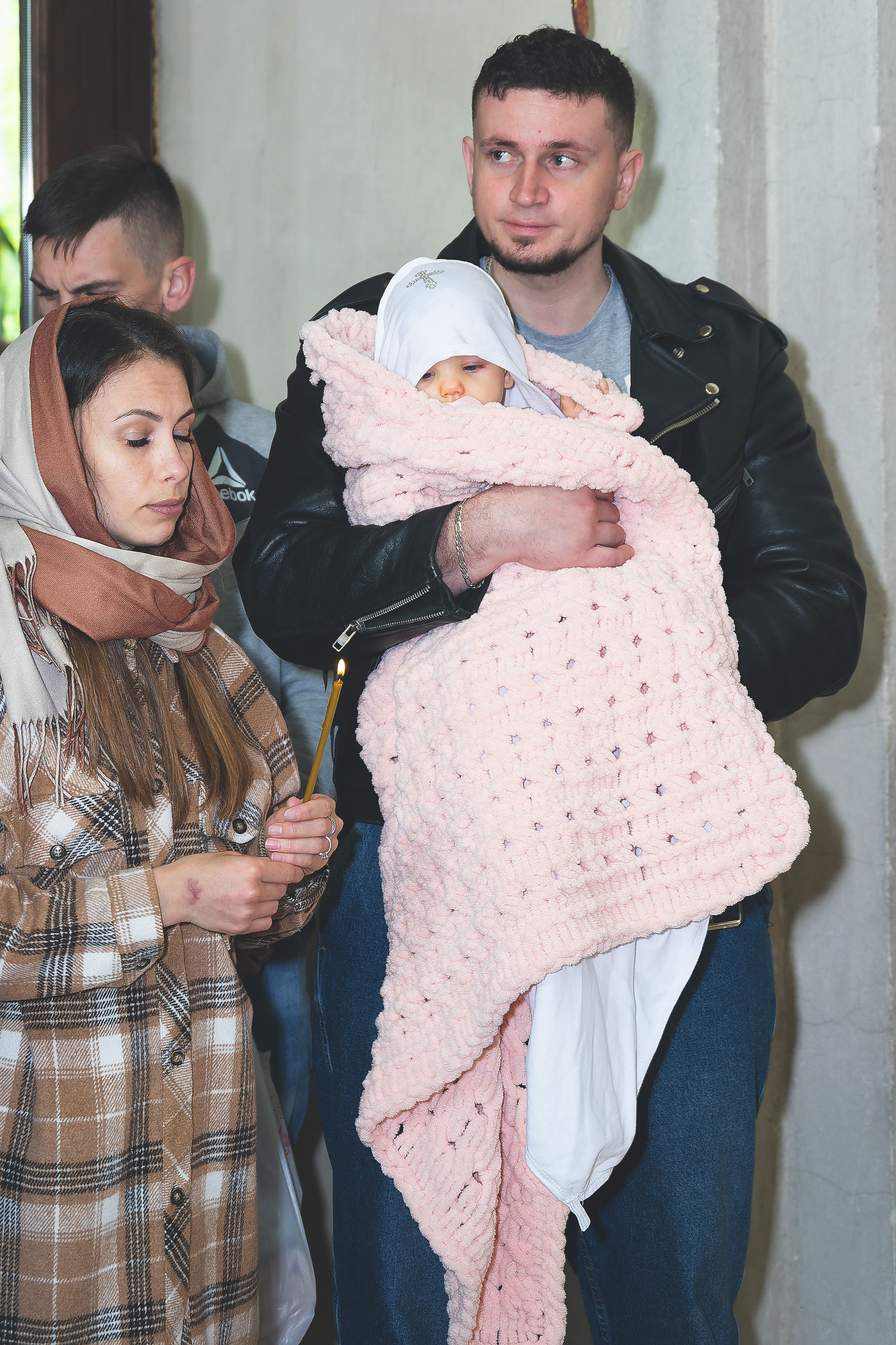 Крещение Ксении в храме Рождества Пресвятой Богородицы д. Щербинино. Фотограф Евгений Егоров