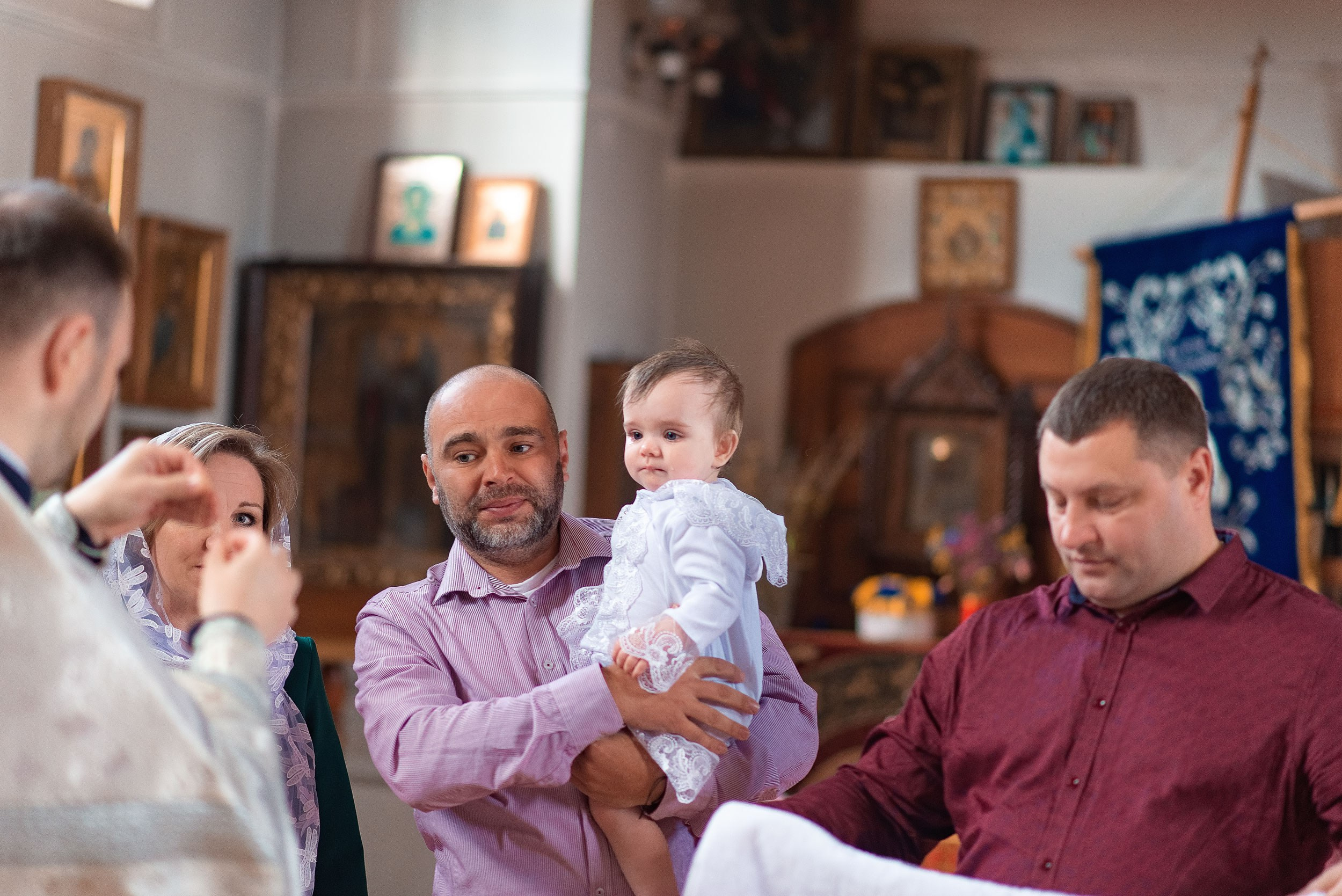Крещение Маргариты Заславль. Семейный фотограф на выписку из роддома и крещение Минск Настя Гришук