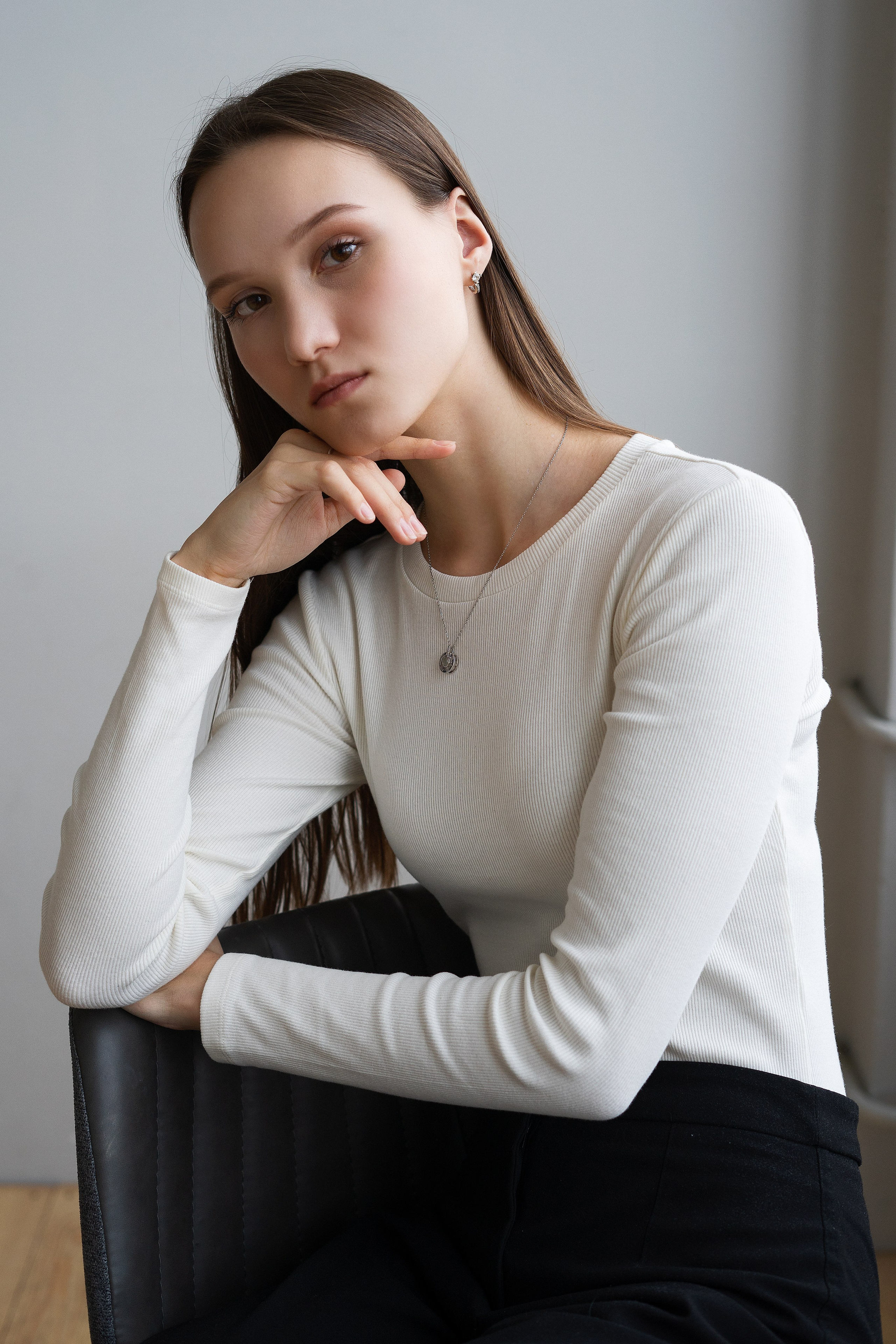 Красивая девушка на фотосессии