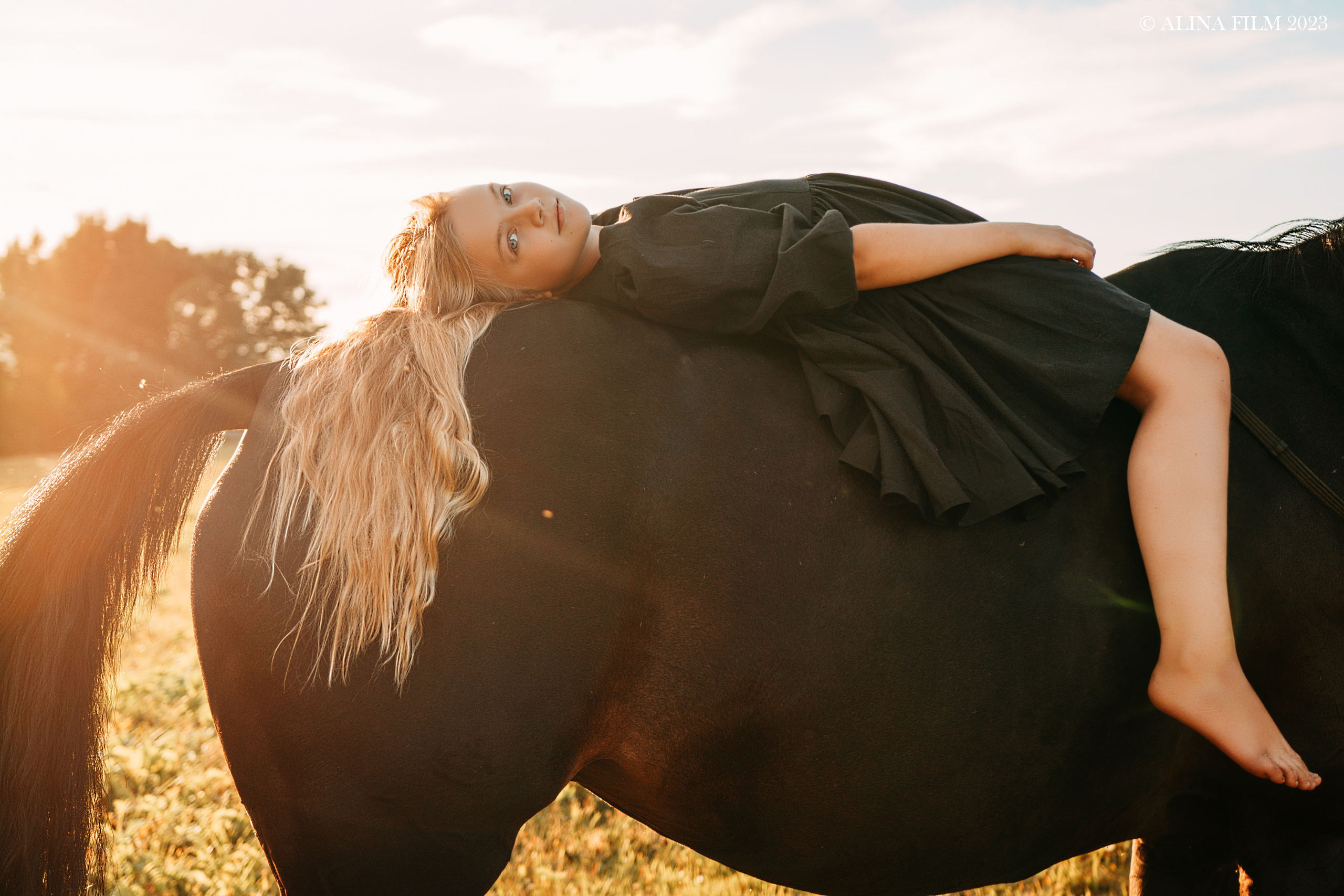 Фотосессия с лошадью. Фотограф в Санкт-Петербурге Alina Film