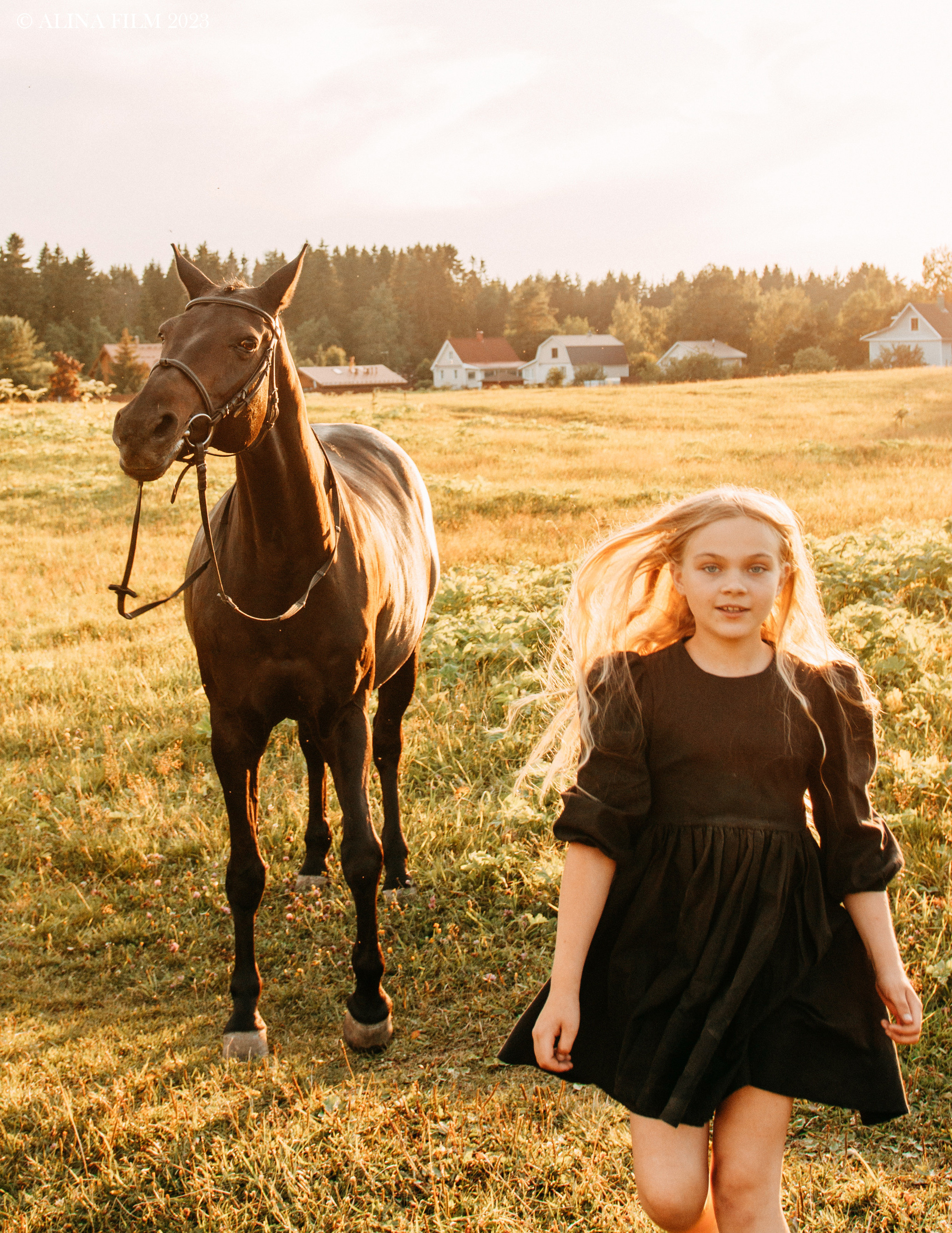 Фотосессия с лошадью. Фотограф в Санкт-Петербурге Alina Film