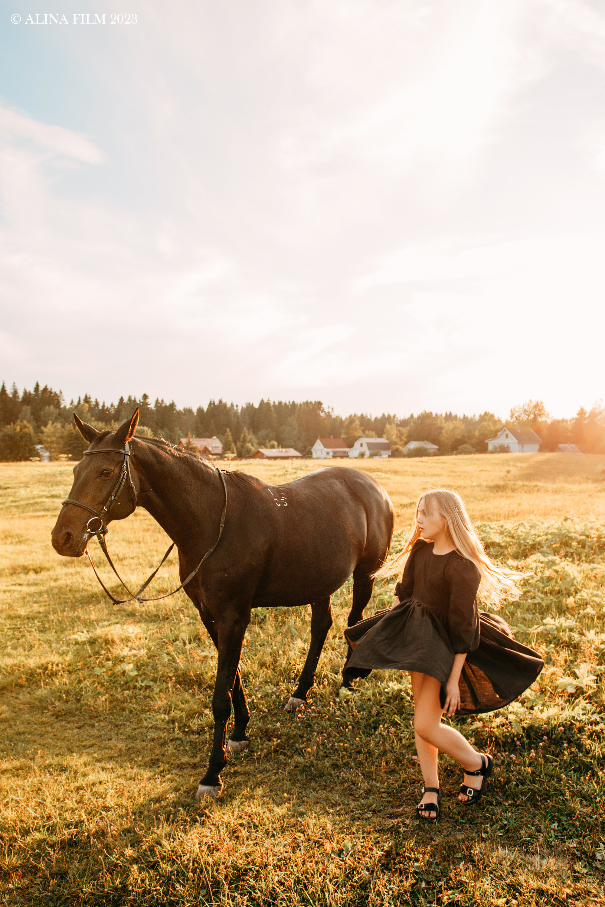 Фотосессия с лошадью. Фотограф в Санкт-Петербурге Alina Film