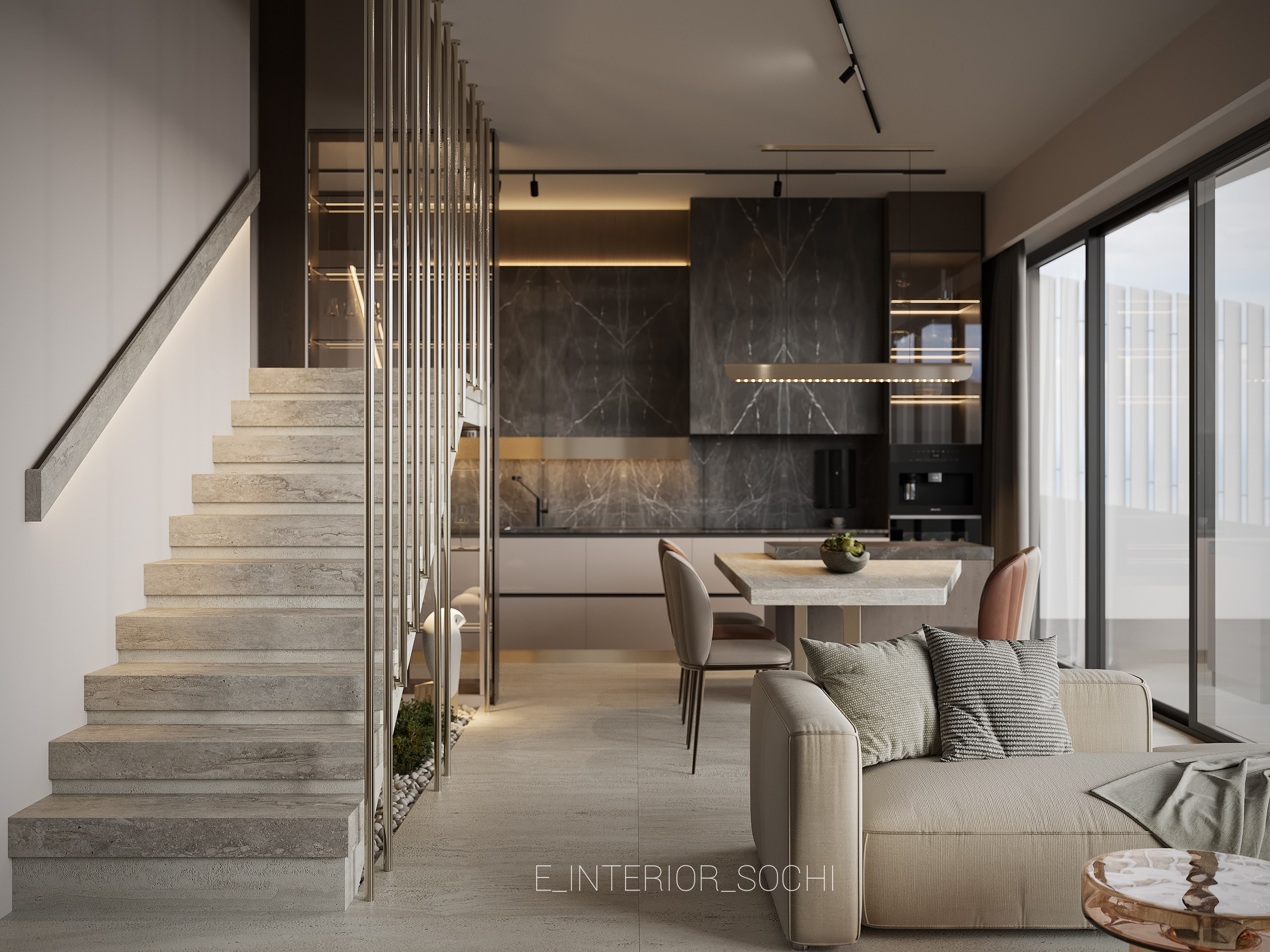 WINGSKY-STONEWOOD. Дизайн интерьера Евгения Тисленко