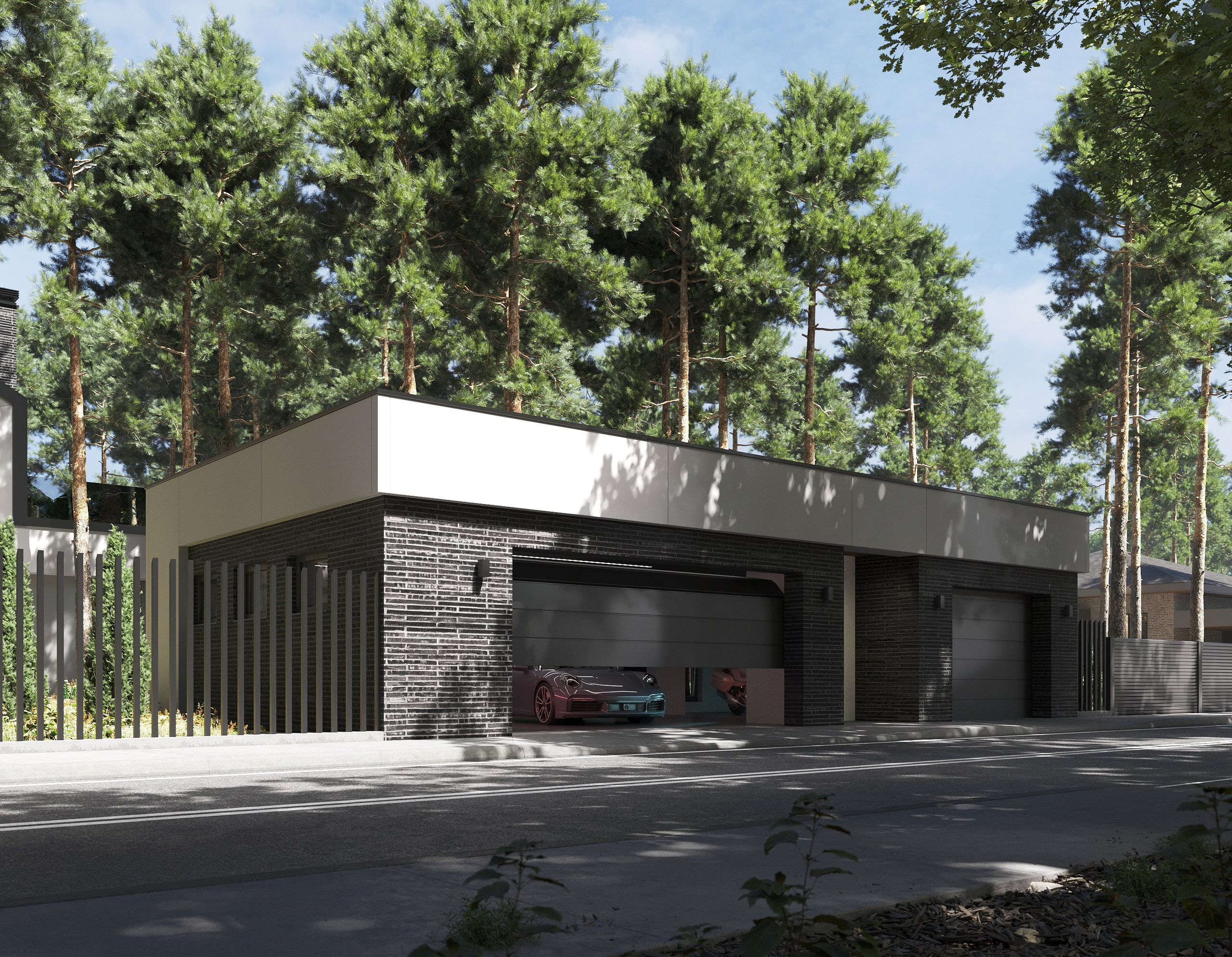 Визуализация дома в сосновом бору КП Орел. Архитектор-дизайнер в Казани