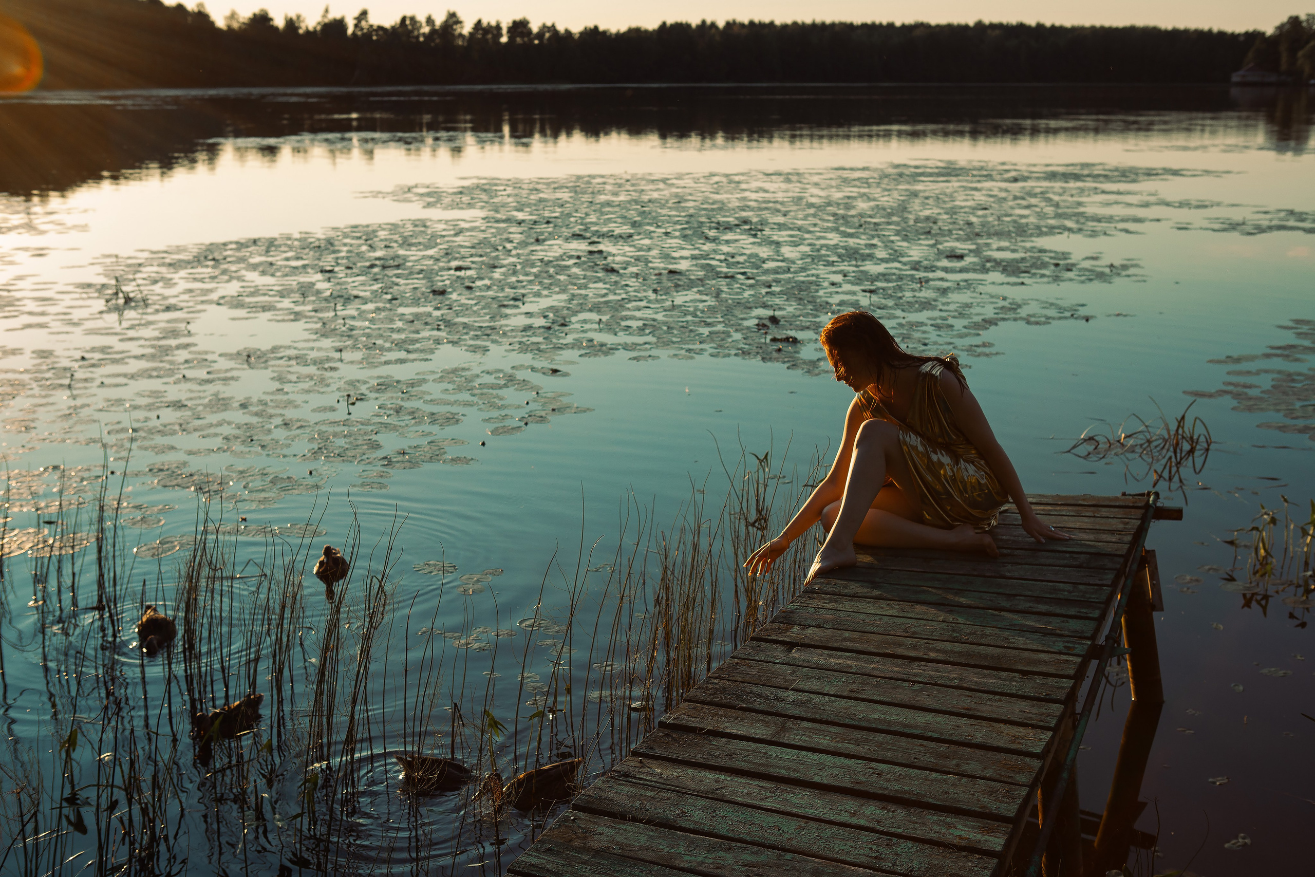 Лена в озере. Семейный и контент- фотограф Анна Уткина, Электросталь, Ногинск, Москва