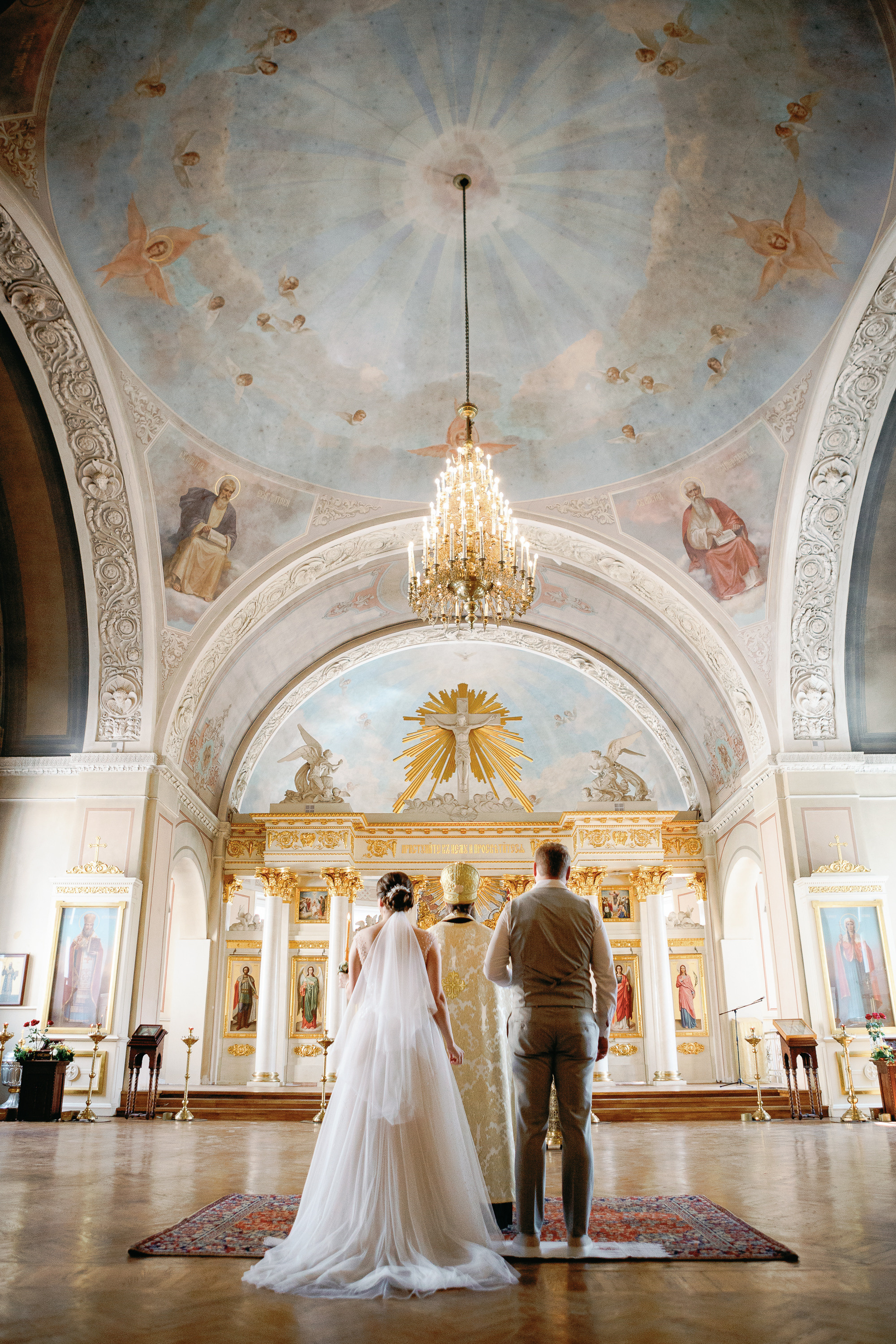 Красивое венчание в храме. Фотосъемка Венчания.