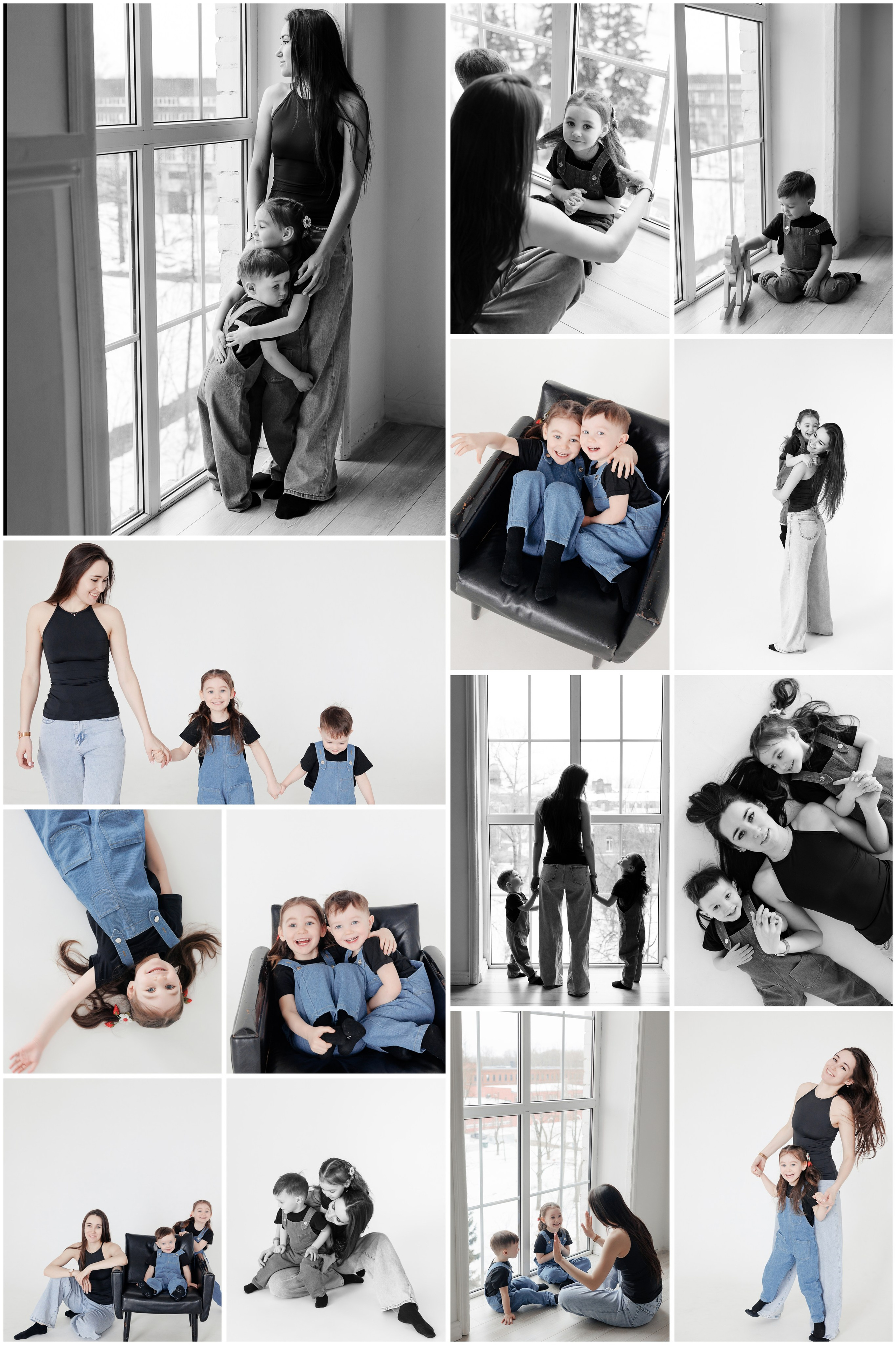 Семейная фотосессия в фотостудии и на природе в Твери. Свадебный и семейный фотограф в Твери и Тверской области