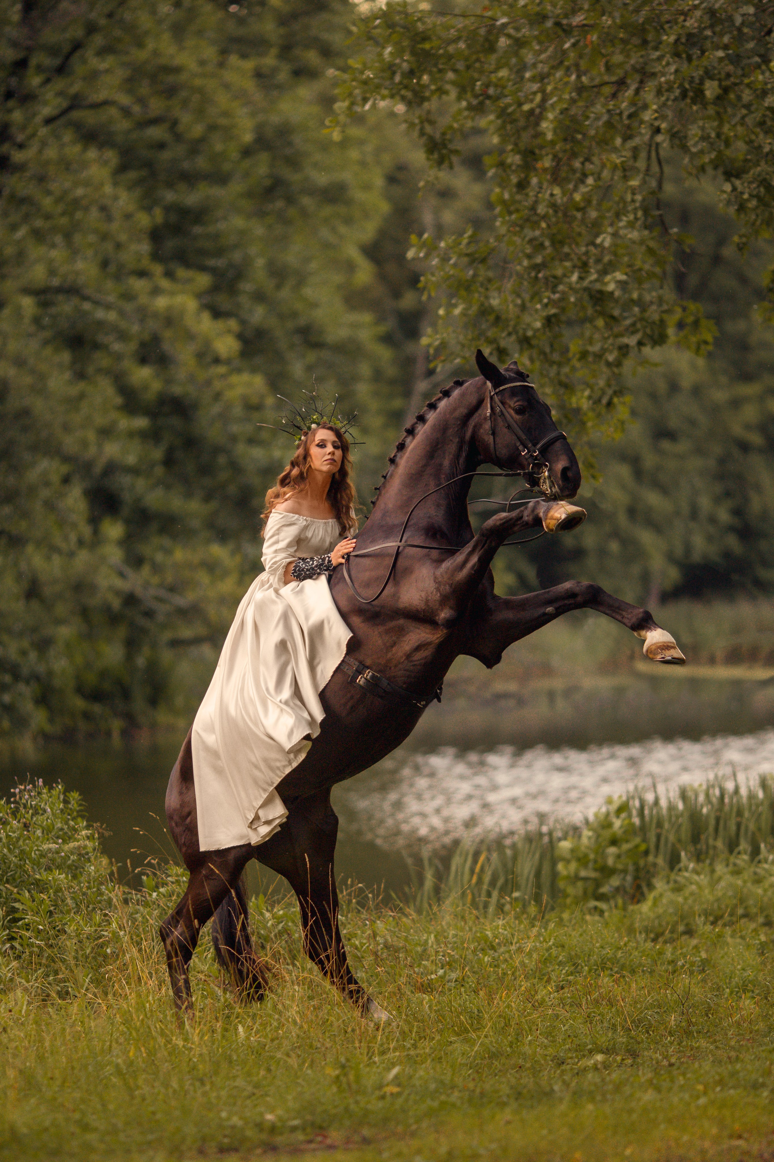 Фотосессия с лошадью в парке СПб
