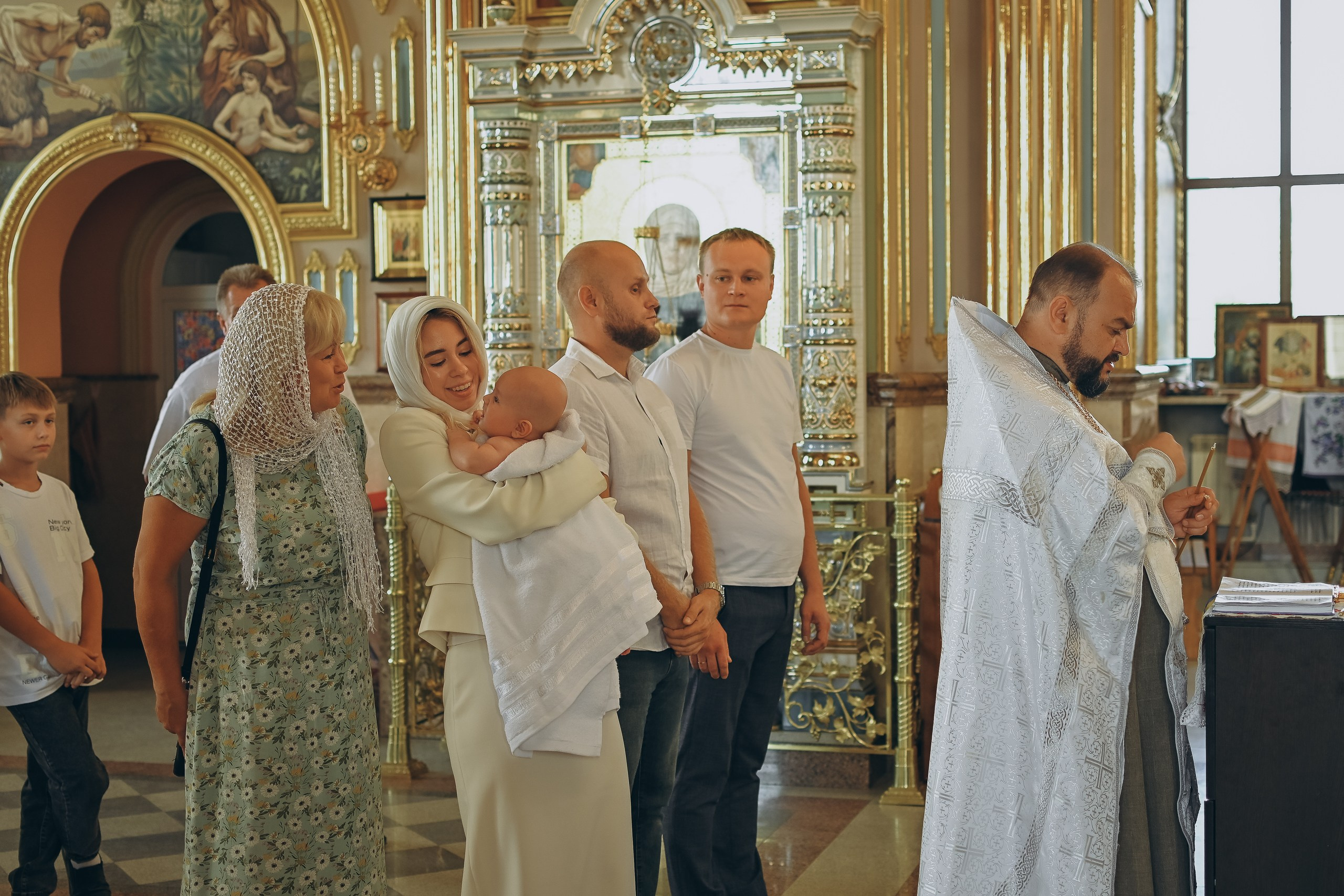 Крещение в церкви иконы Божией Матери Живоносный Источник в Большой Валяевке. Евгения Черных I Фотограф Пенза